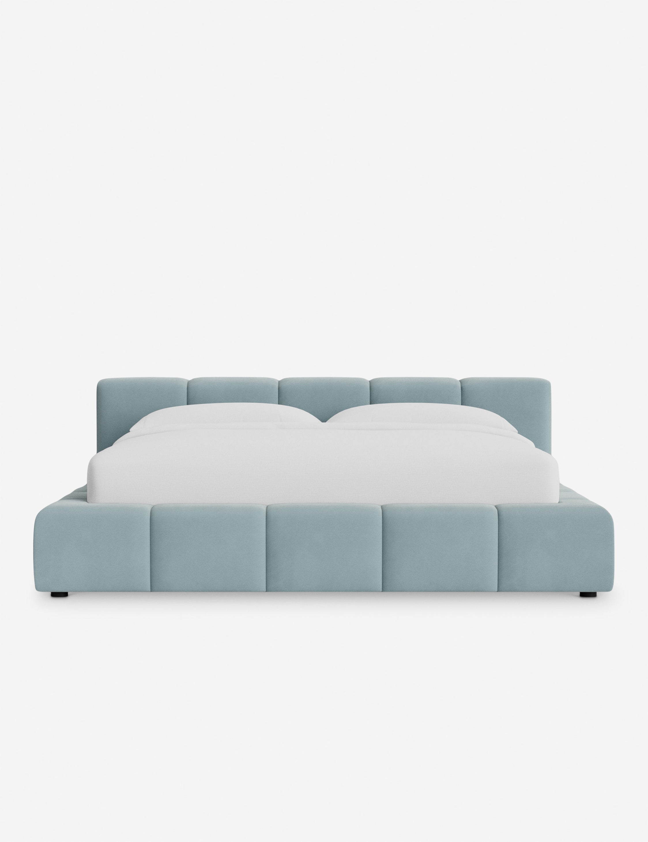 Cambry Platform Bed Frame - Modern Minimalist Wooden Bed with Headboard - Perfect for Bedroom, Guest Room & Small Spaces