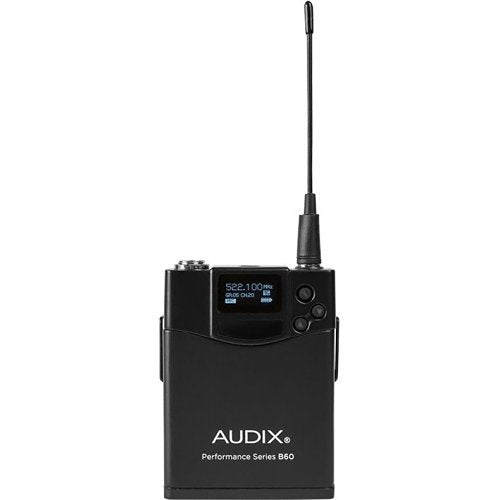 Audix AP61L10 Wireless Microphone System - 522-586MHz UHF with R61 Receiver, B60 Bodypack Transmitter & ADX10 Lavalier Mic - Perfect for Live Performances, Presentations, and Broadcasting