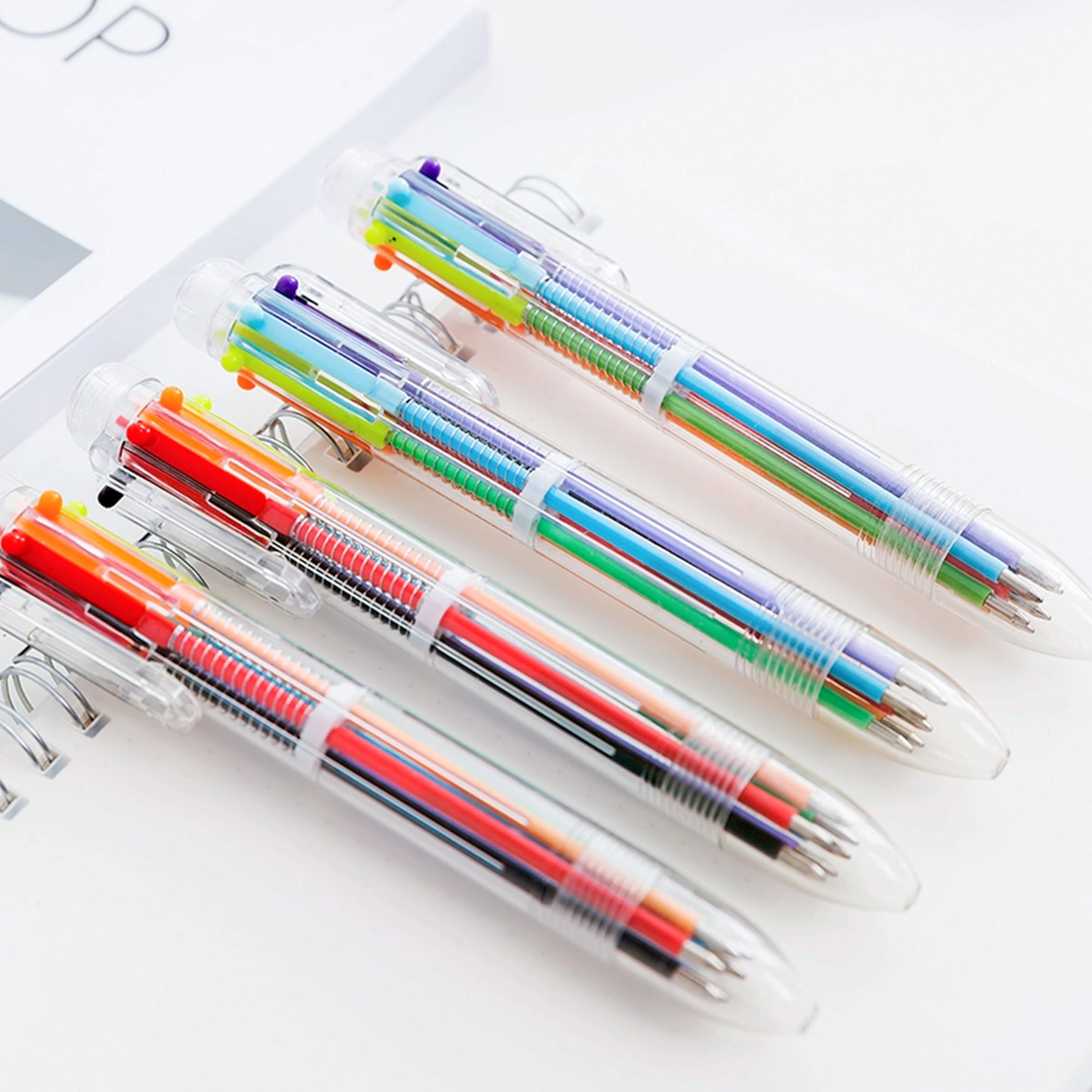 DAIKOYE 24-Pack 0.5mm Multicolor Ballpoint Pens for School, Office & Gifts