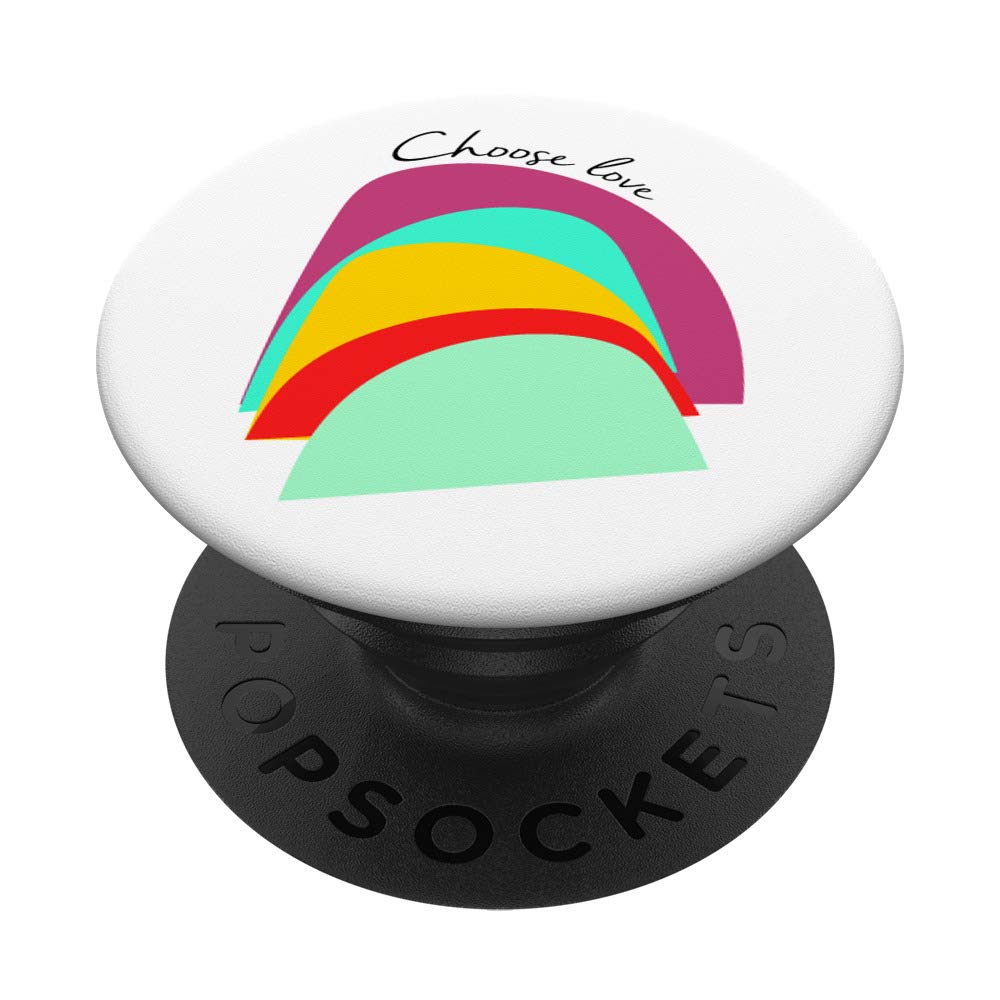 Modern Rainbow PopSocket Phone Grip - Expandable Stand for iPhone & Android - Perfect for Selfies, Videos & Secure Phone Handling