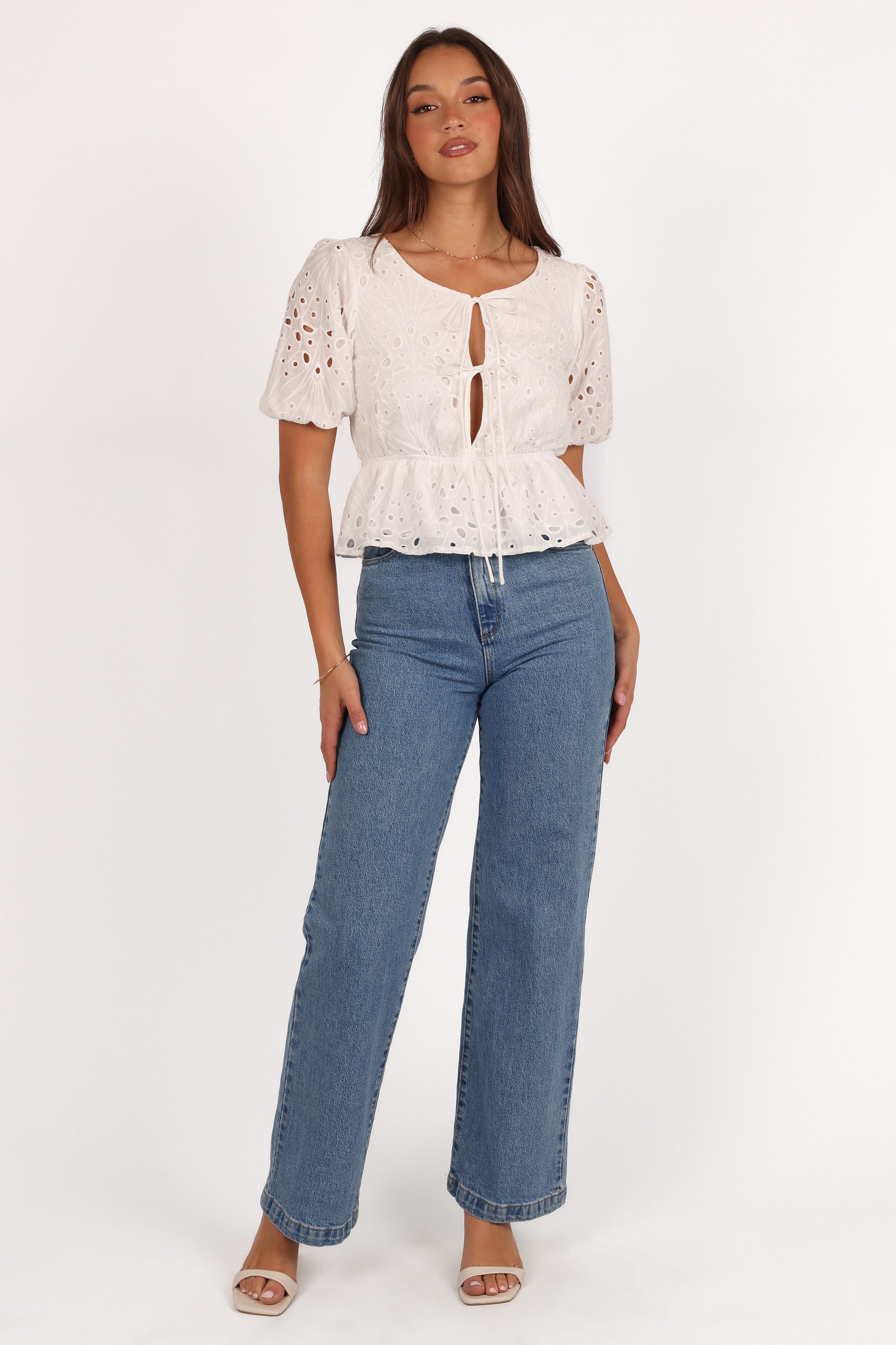 Flora Top for Women - Elegant White Blouse for Casual & Office Wear | Perfect for Summer Outfits & Layering