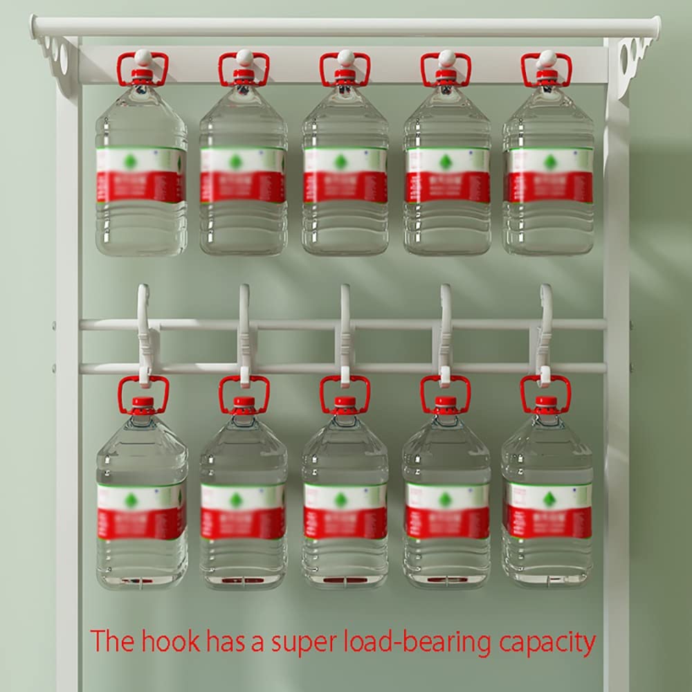 3-in-1 Freestanding Coat Rack with Bench & 10 Hooks - Metal Hall Tree Shoe Storage Organizer for Entryway, Bedroom, Closet - Easy Assembly (100/80/60x33x172cm, Multiple Colors) - Perfect for Small Spaces & Home Organization