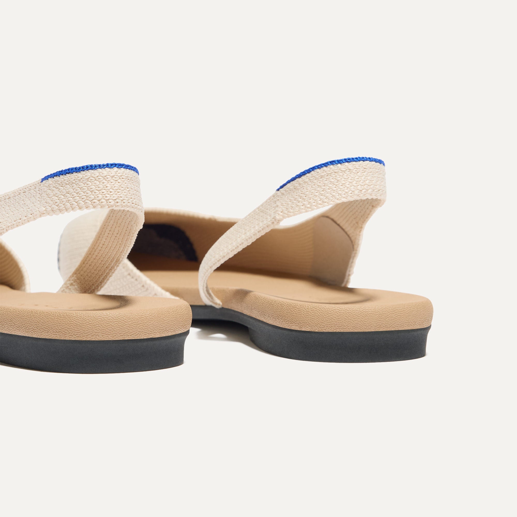 Almond Slingback Conch Captoe Flats - Comfortable Women's Casual Shoes for Work, Walking & Everyday Wear