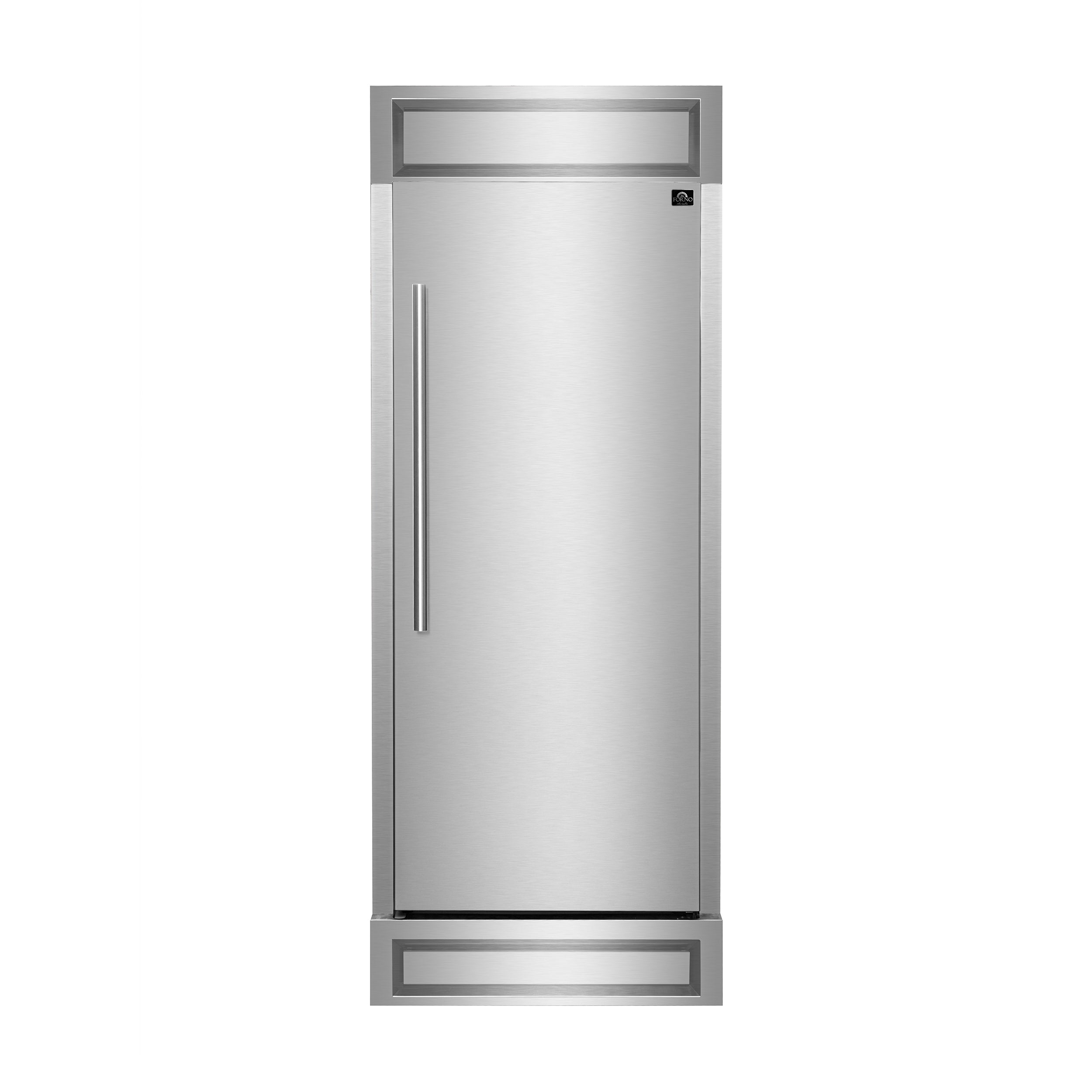 32 Inch Forno Maderno 13.6 cu.ft. Built-In Right Swing Convertible Refrigerator Freezer with Decorative Grill Trim (FFFFD1722 32RS) - Perfect for Modern Kitchens, Open Concept Homes & Luxury Condos