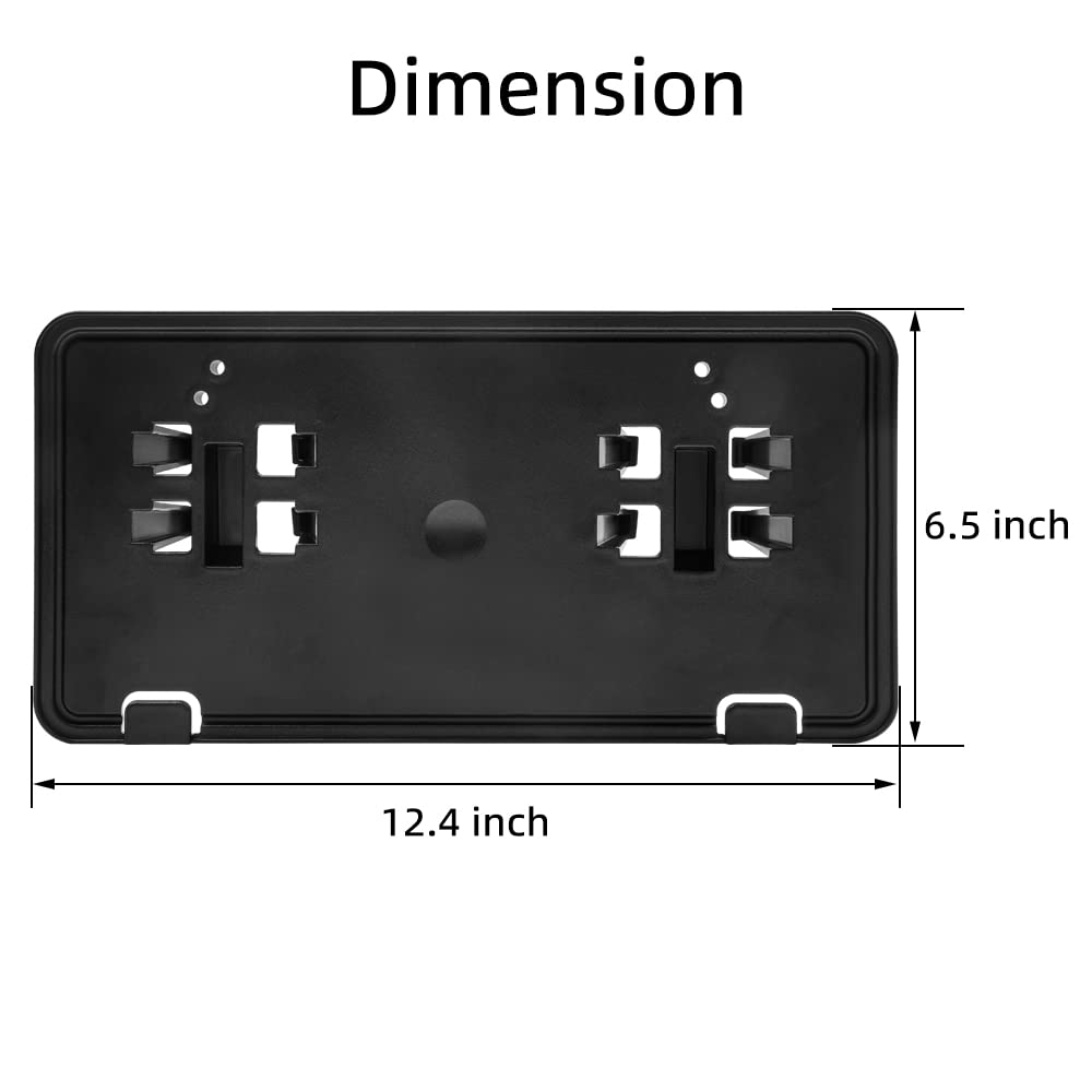 Ford F150 Front License Plate Mounting Kit - Compatible with 2018 2019 2020 Models | Durable License Plate Bracket Holder Replacement | Perfect for Street Legal Compliance & Custom Car Accessories (Pack of 1) | Ideal for Daily Driving & Vehicle Registration Requirements