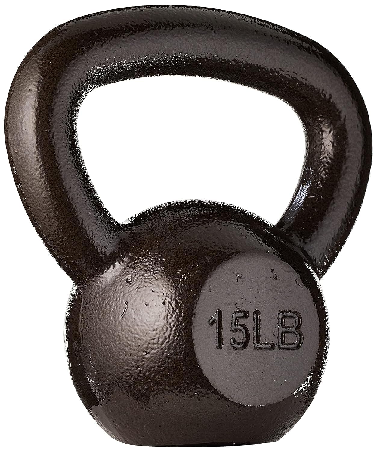 Amazon Basics Cast Iron Kettlebell - 5-50 lbs Weight Options for Home Gym, Strength Training & CrossFit Workouts | Durable Iron Construction for Fitness Enthusiasts & Beginners