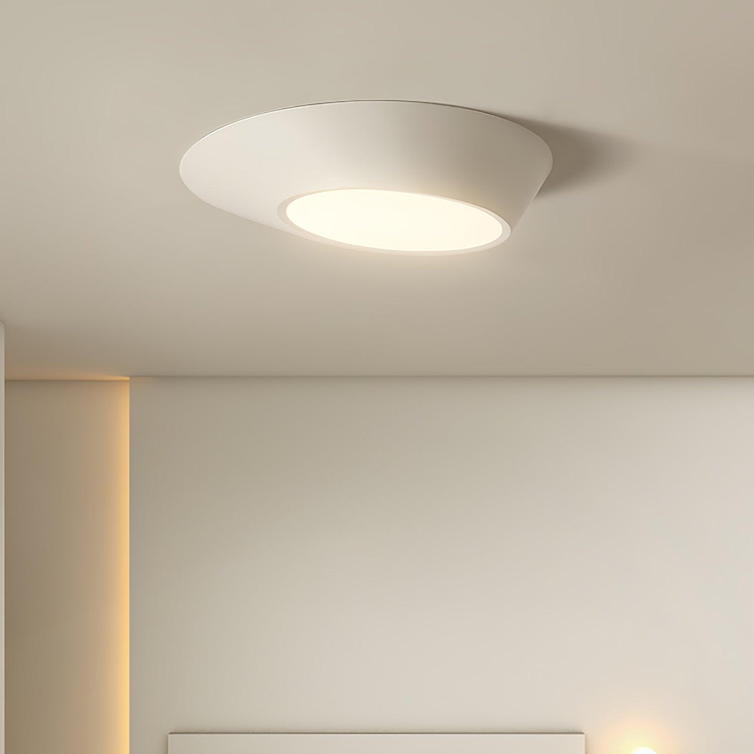 Modern Angled Ceiling Light Fixture - Adjustable LED Flush Mount for Kitchen, Bedroom & Hallway - Energy Efficient Indoor Lighting Solution