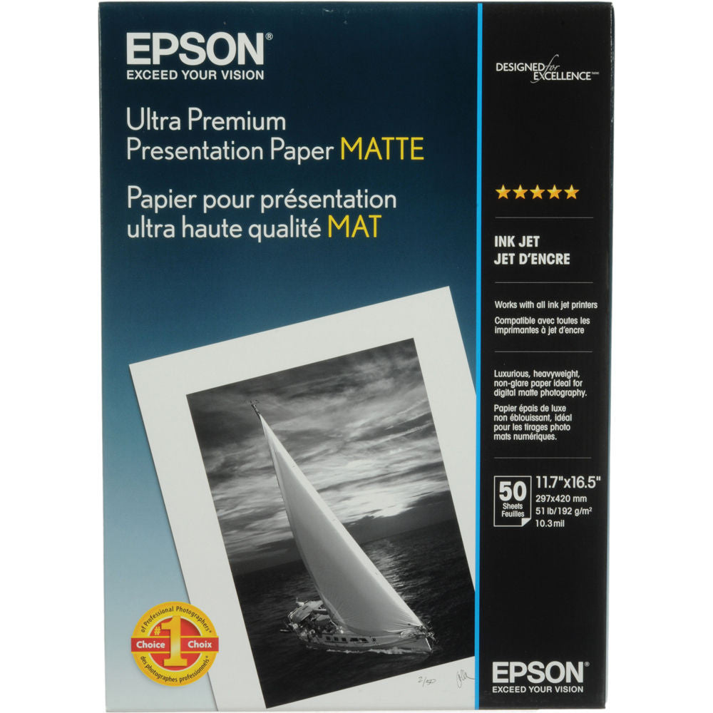 Epson Ultra Premium Presentation Matte Paper A3 11.7x16.5