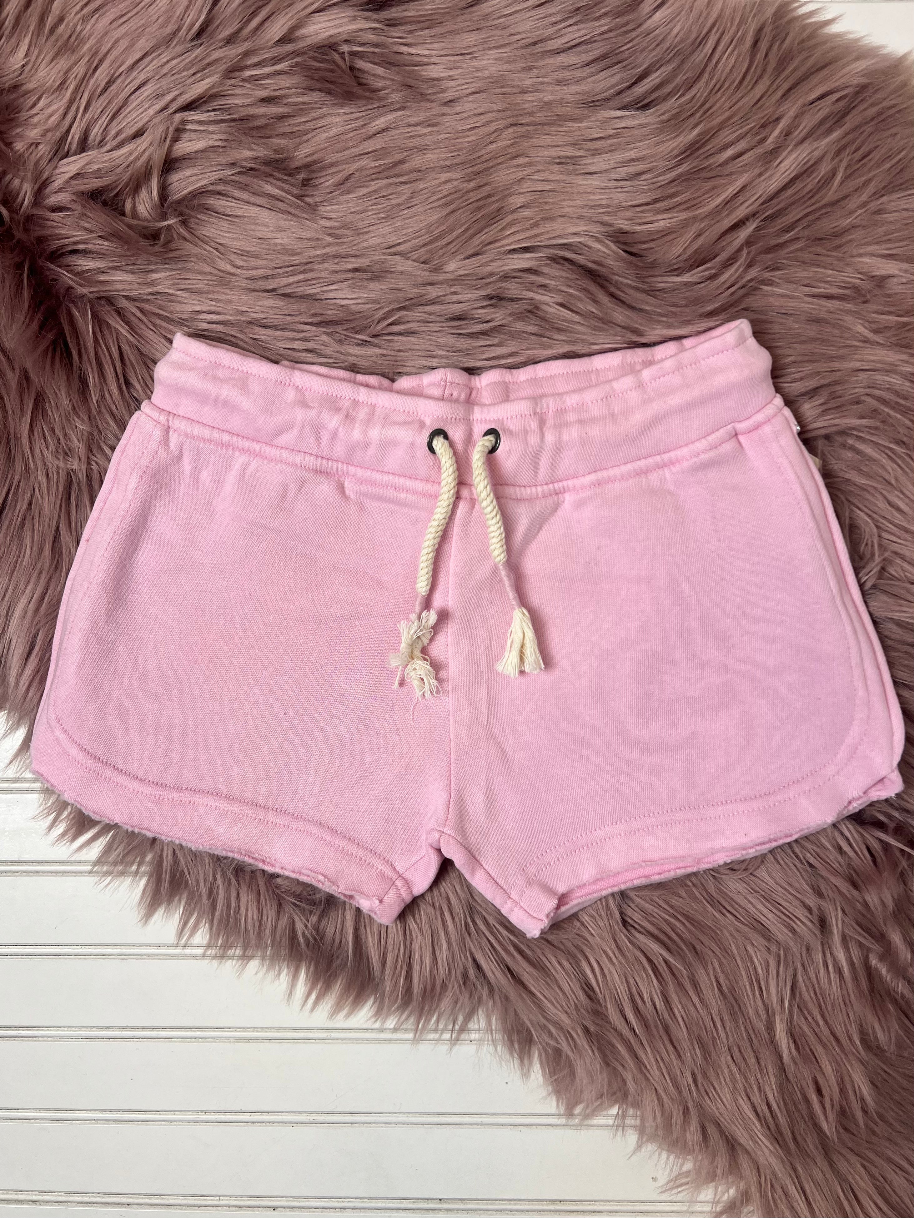 Palm Pink Burnout Shorts for Women - Soft & Comfortable High Waisted Summer Shorts - Trendy Casual Wear for Beach, Vacation & Everyday Outfits
