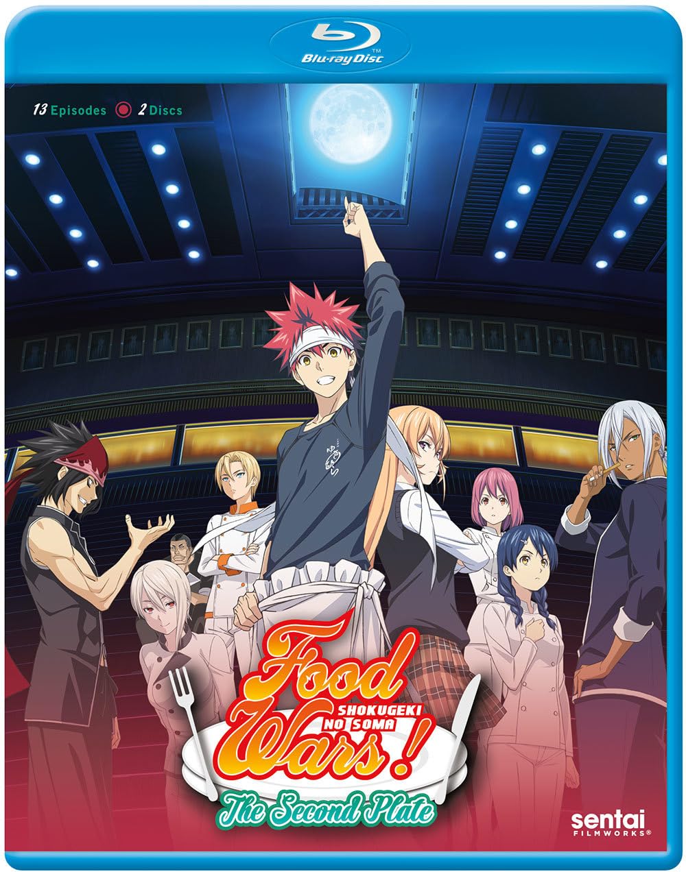 Food Wars: Shokugeki no Soma Season 2 - Anime DVD/Blu-ray | Japanese Cooking Battle Series | Perfect for Anime Fans & Food Lovers | Great for Movie Nights & Gift Giving