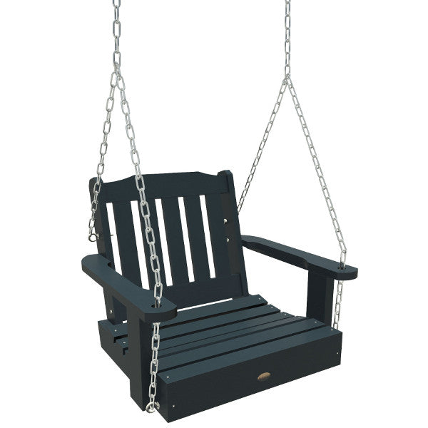 Lehigh Single Seat Swing - Outdoor Porch Swing for Patio, Garden, Backyard - Comfortable Hanging Chair with Durable Steel Frame - Perfect for Relaxing, Lounging & Enjoying Nature