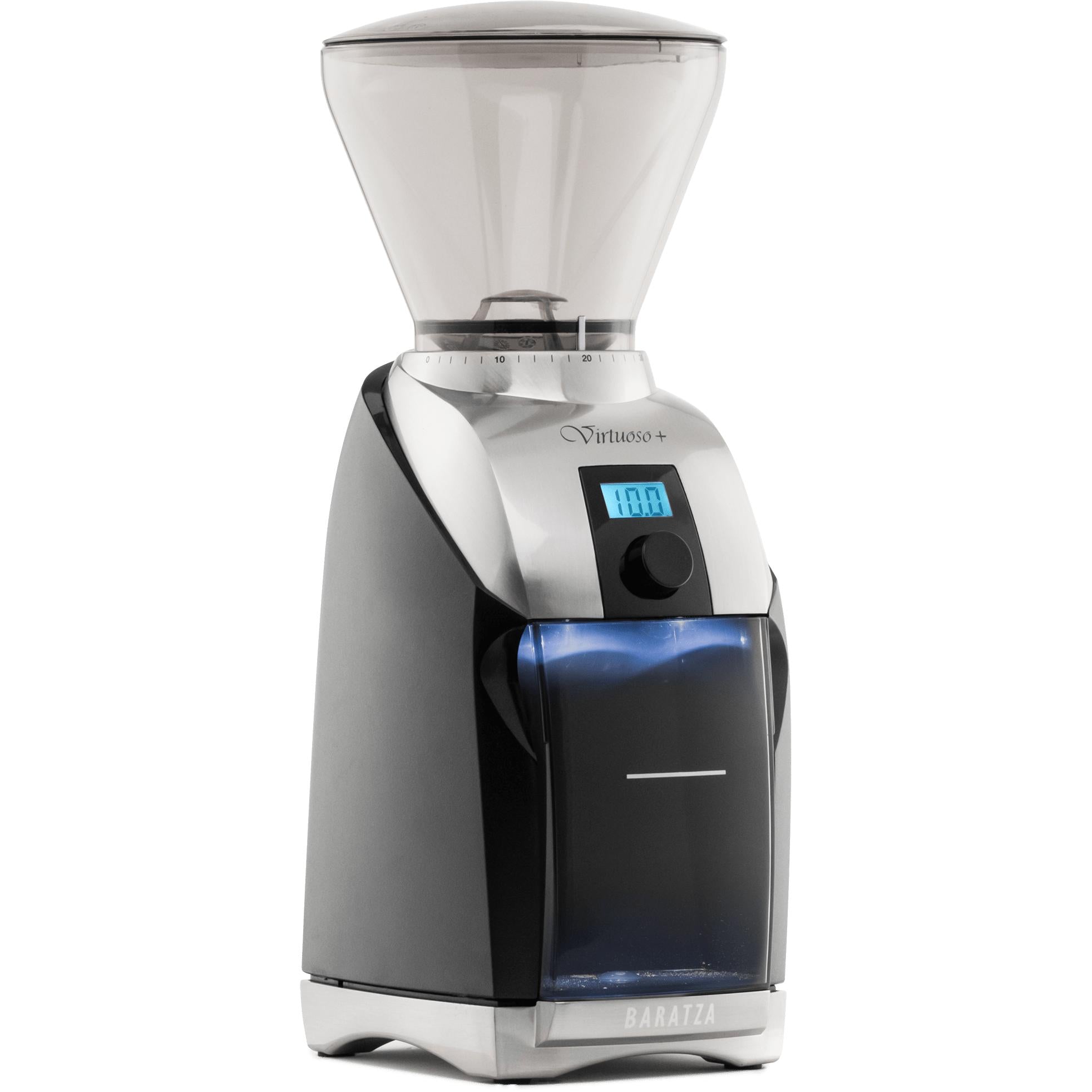 Baratza Virtuoso+ Conical Burr Coffee Grinder - Premium Electric Coffee Bean Grinder with 40mm Steel Burrs, 230W Motor & Digital Timer - Perfect for Espresso, French Press & Pour Over Brewing at Home