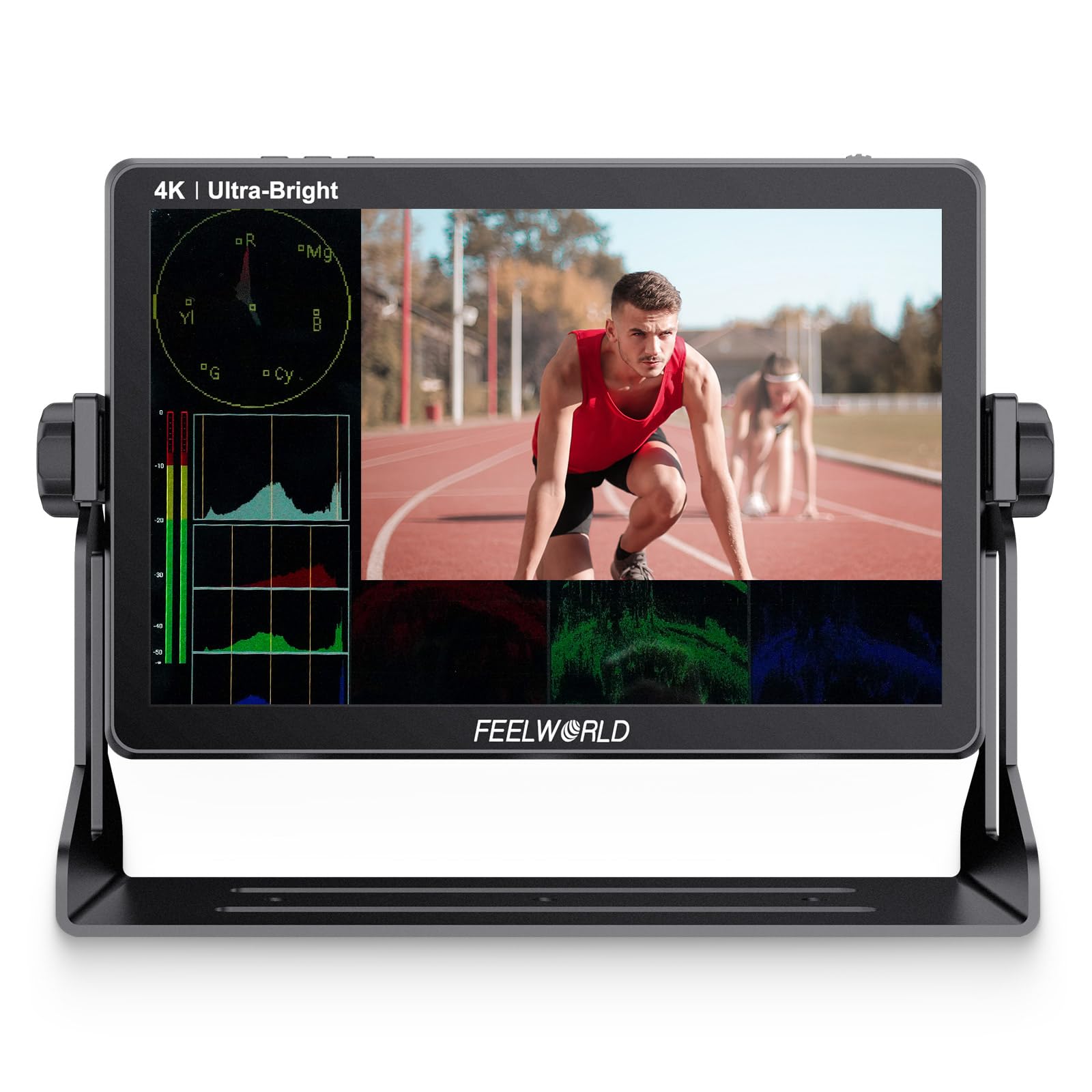 FEELWORLD LUT11H 10.1 Inch 2000nit Ultra Bright Touchscreen DSLR Camera Field Monitor with Waveform, LUT, F970 Battery Kit, HDMI Input/Output - Perfect for Outdoor Filmmaking, Vlogging, and Professional Video Production