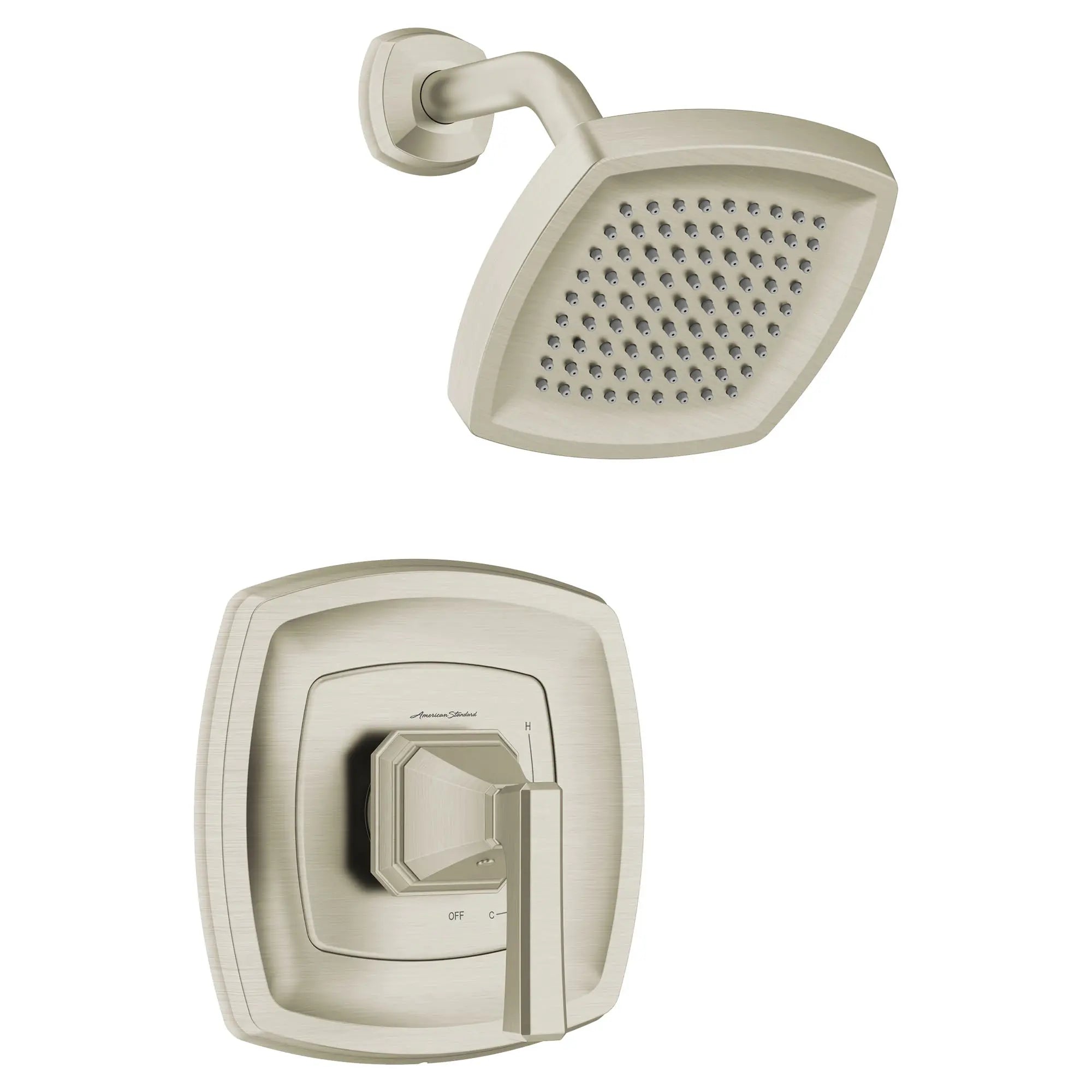 Crawford 1.8 GPM Water Saving Shower Trim Kit with Double Ceramic Pressure Balance Cartridge & Lever Handle - Perfect for Eco-Friendly Bathrooms & Water Conservation Homes