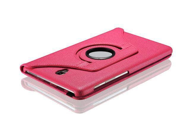 360° Rotating Leather Look Stand Cover Case for Samsung Galaxy Tab A 10.5 (2018) T590 T595 - Perfect for Work, Study & Entertainment