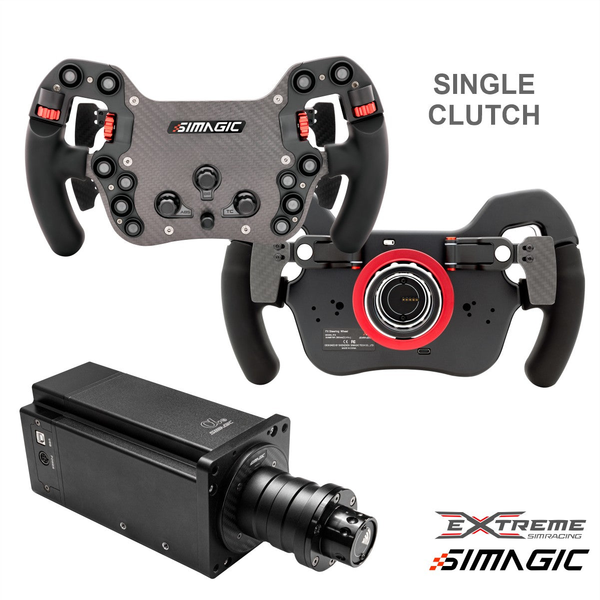 Simagic Alpha U Direct Drive Racing Wheel - 23Nm High Torque Force Feedback for PC & PS5 - Perfect for Sim Racing, Drifting, and Competitive Gaming