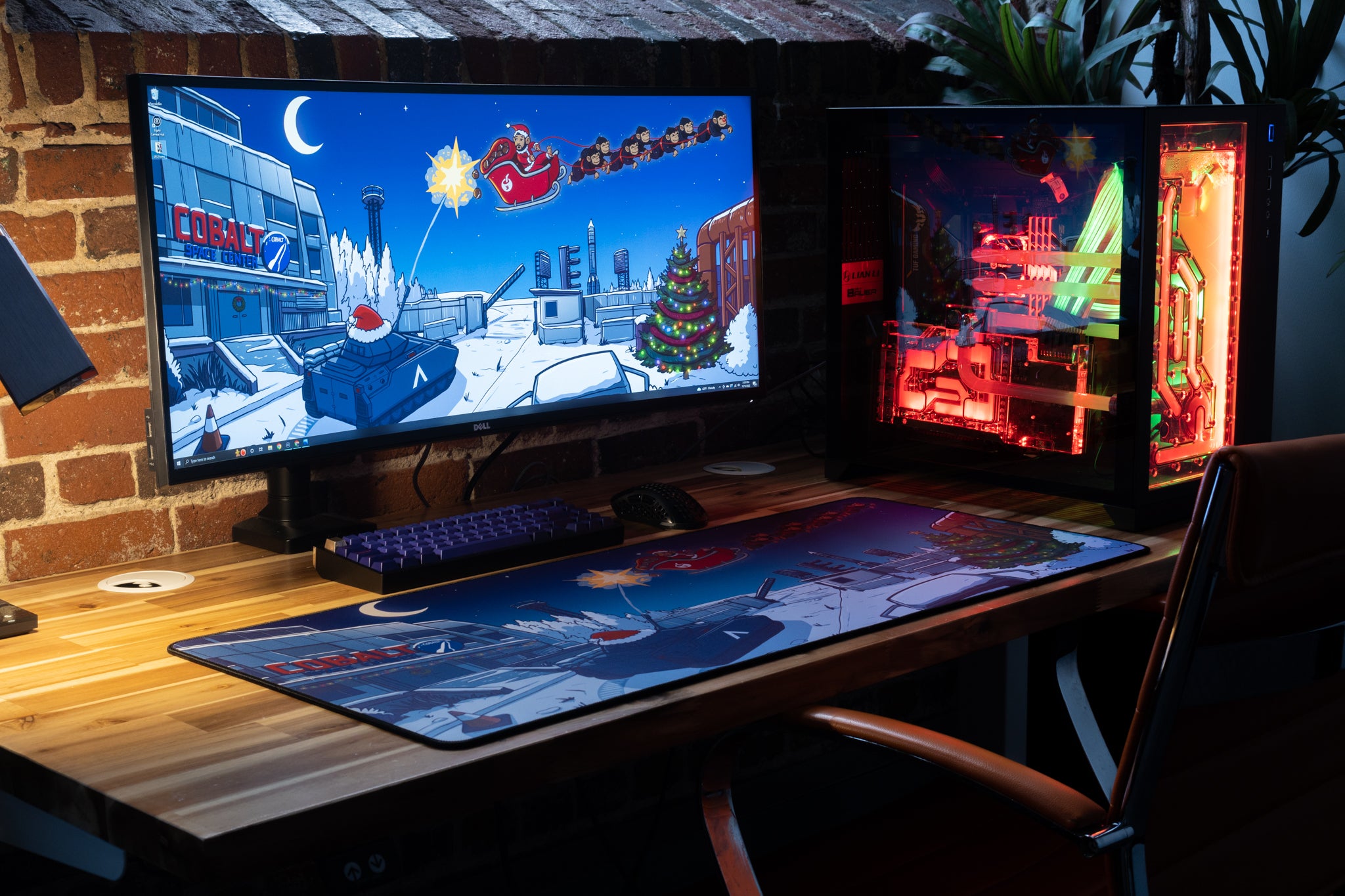 CoconutB Christmas Limited Edition Gaming Desk Mat - Content Creator Collaboration - Perfect for Gaming Setups & Office Workspaces