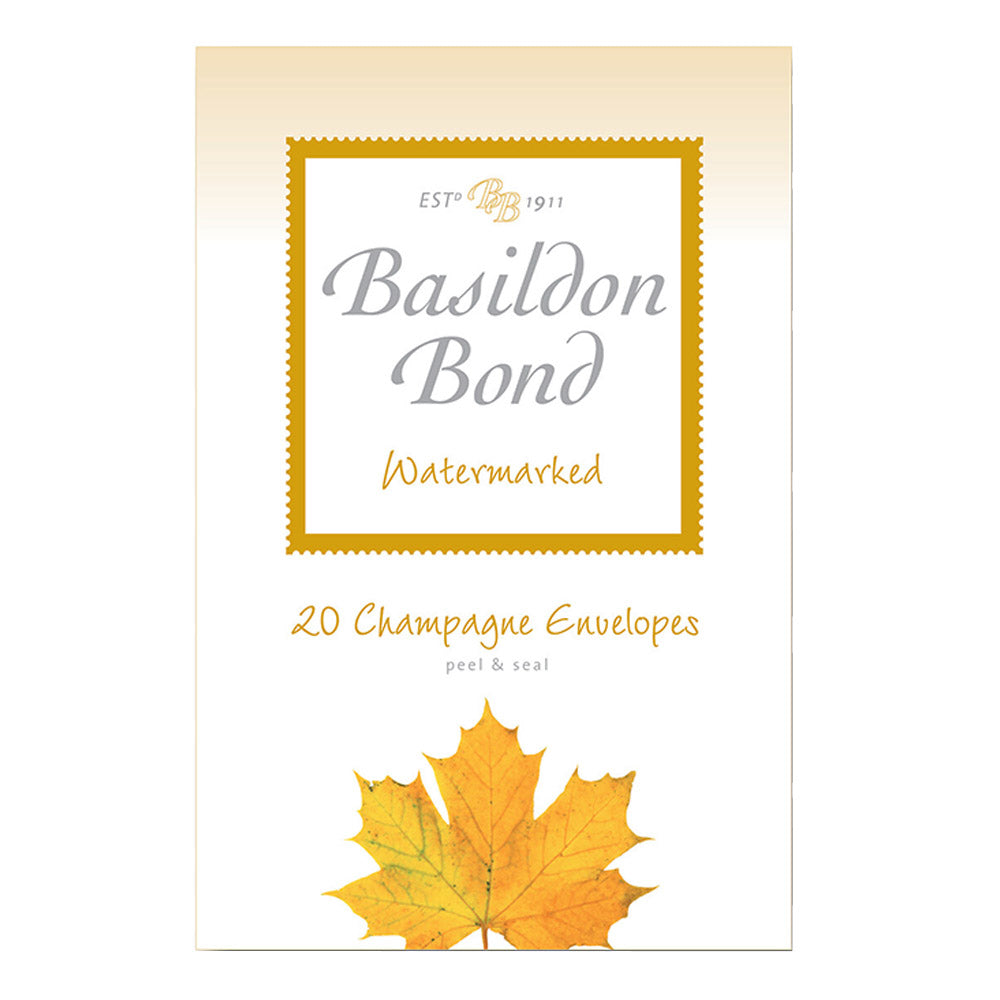 Basildon Bond Duke Champagne Envelopes - Pack of 20 Premium Quality A4 Letter Envelopes for Wedding Invitations, Business Correspondence & Formal Stationery