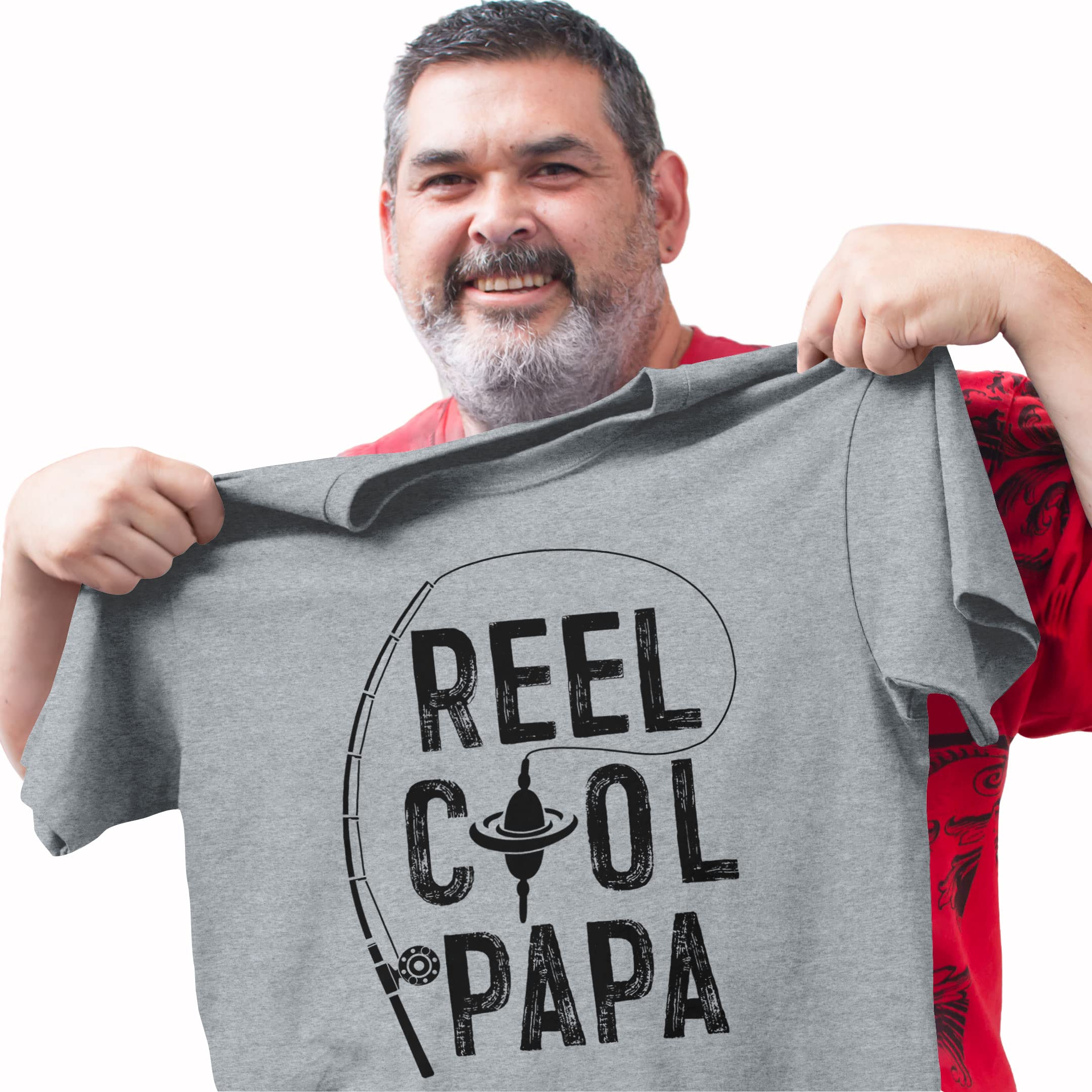Reel Cool Fishing Shirt for Men - Comfortable American Flag Design, Perfect for Father's Day Gifts & Outdoor Activities