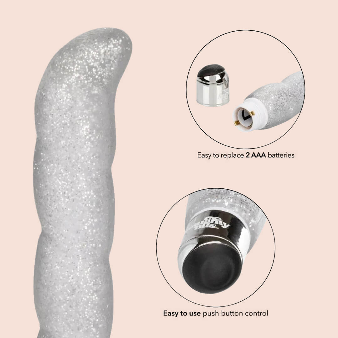 Naughty Bits™ Screwnicorn™ Majestic G-Spot Vibrator - Soft Ribbed Texture for Enhanced Pleasure | Perfect for Couples Play & Solo Sensual Exploration