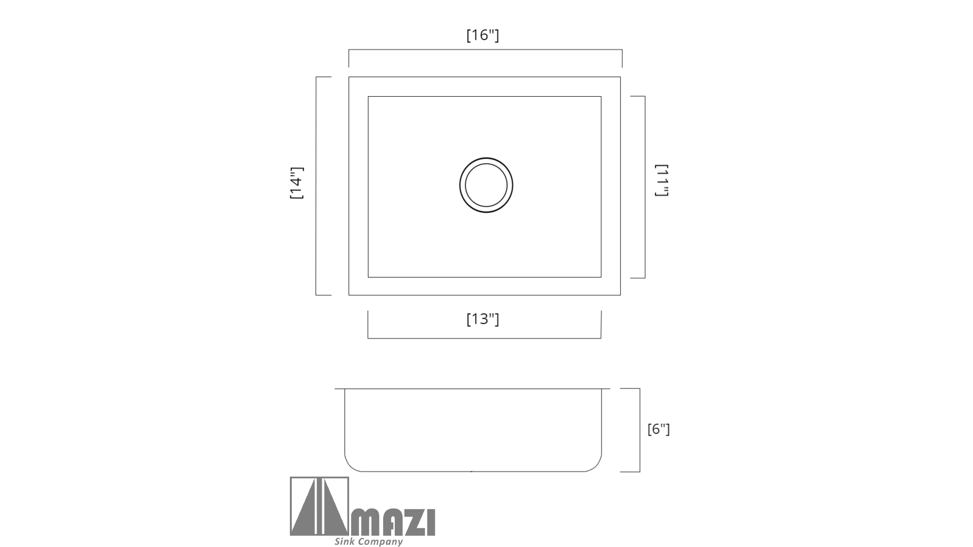 Premium Copper Kitchen Sink 1412RR - 16 Gauge Undermount Farmhouse Sink for Rustic & Modern Kitchens | Durable & Stylish Copper Basin for Home & Restaurant Use