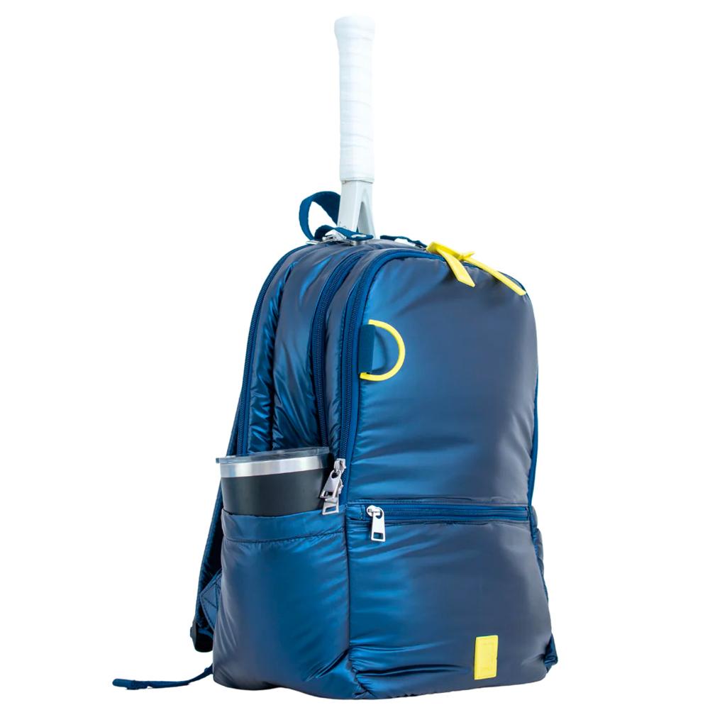 Premium Baseliner Tennis Backpack - Navy Blue Sports Bag for Men & Women | Durable Tennis Gear with Ventilated Shoe Compartment | Perfect for Court, Gym & Travel Accessories