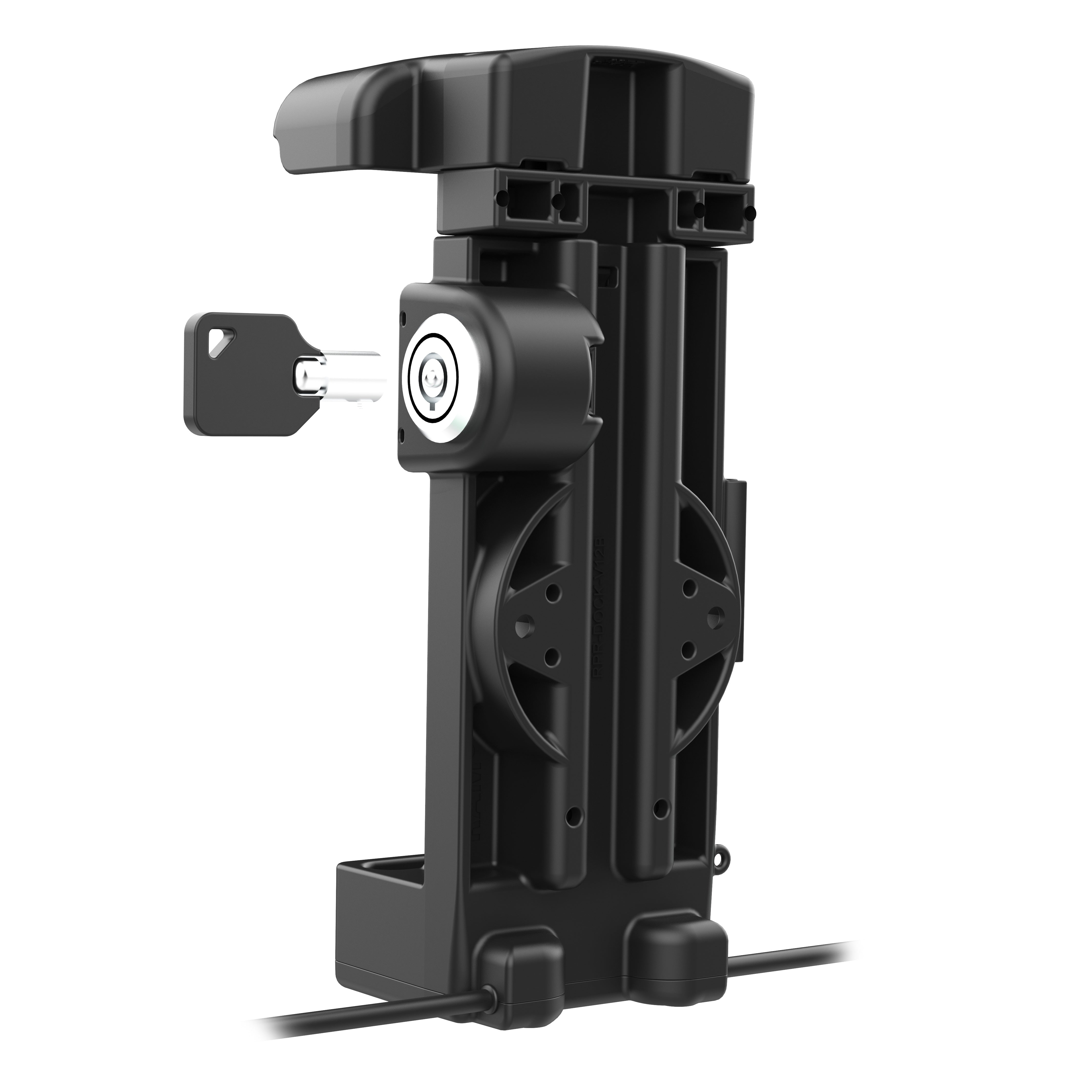GDS® Locking Powered Dock with USB-A Port for Zebra TC2x & TC5x Mobile Computers (RAM GDS DOCKL V12 ZE2434CPDU) - Secure Charging Station for Retail, Warehouse & Logistics Use