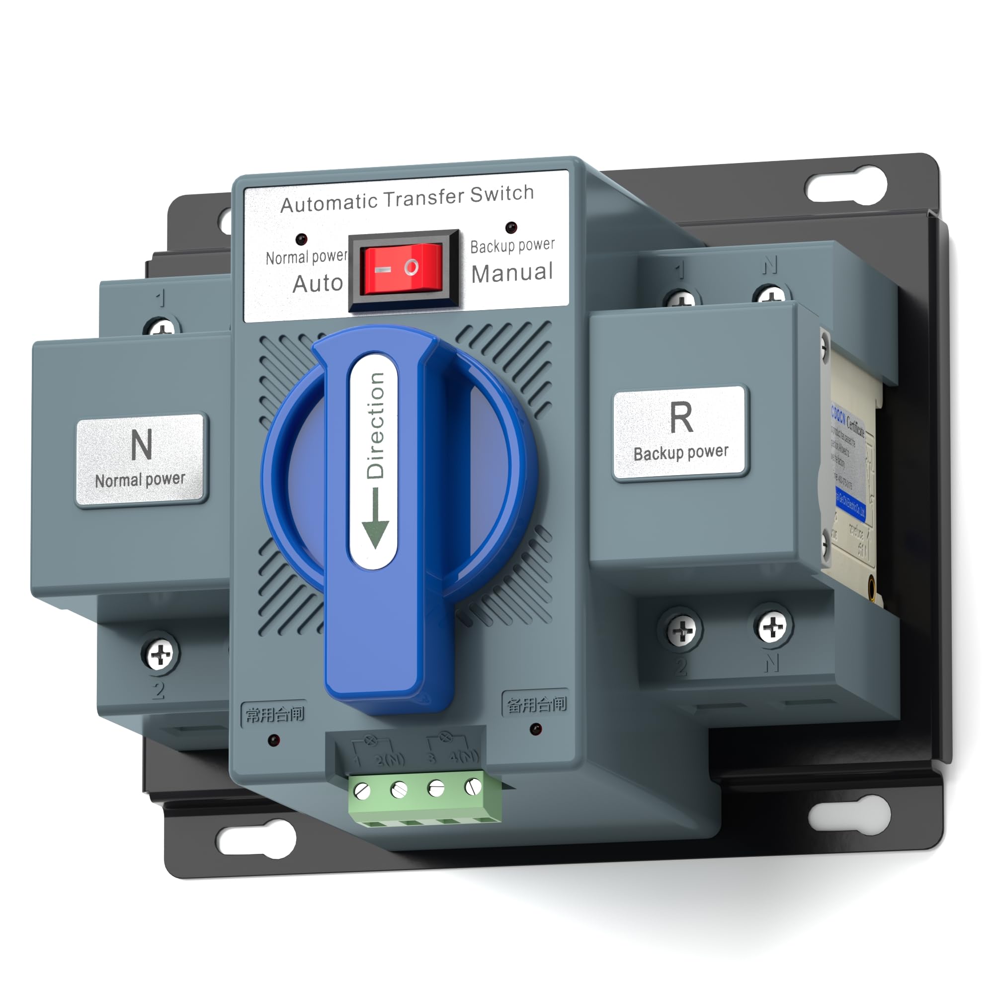 Franc Moody 63A 220V 2P Automatic Transfer Switch - Dual Power Generator Changeover Switch for Home & Commercial Backup Power Systems