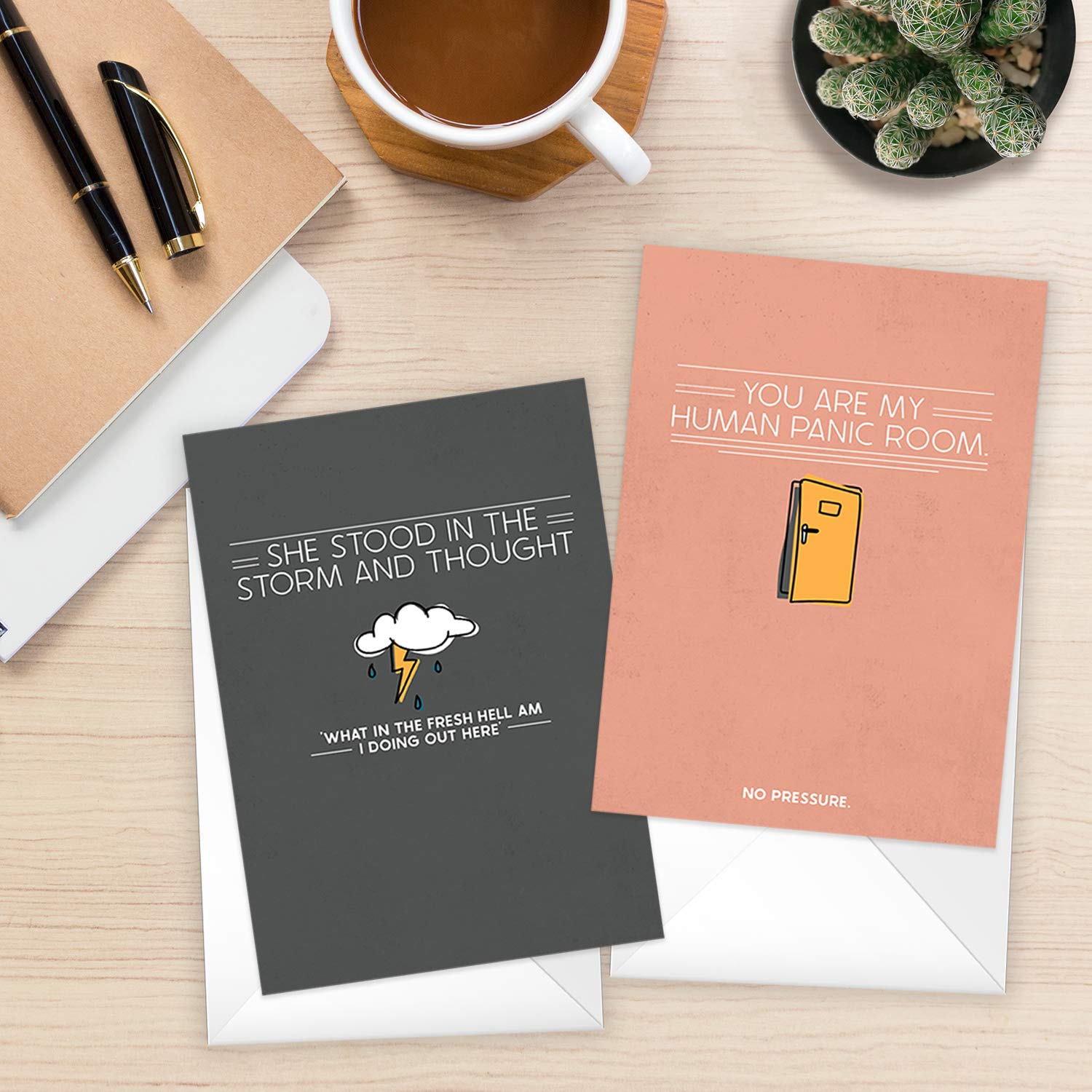 Snarky Encouragement Note Cards - 5