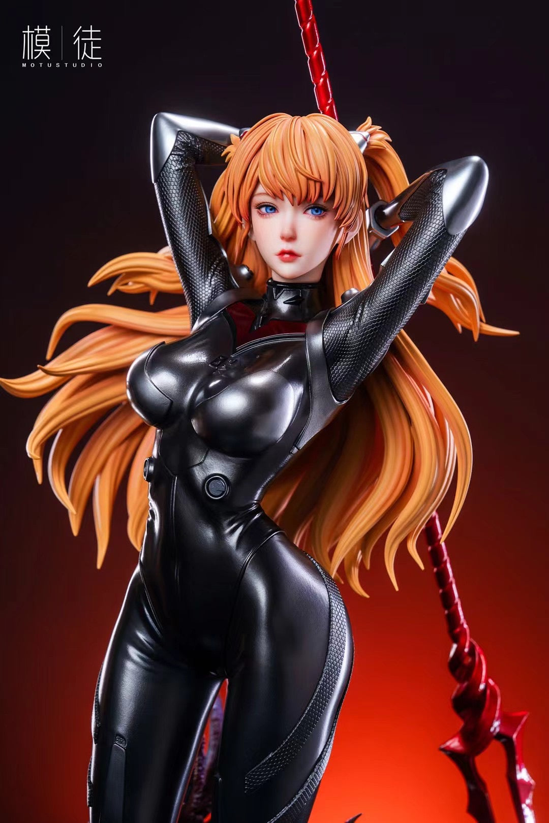 MOTU Studio Asuka Langley Soryu Figure - Neon Genesis Evangelion Anime Collectible for Display & Gifts - Perfect for Anime Fans, Home Decor, and Office Display