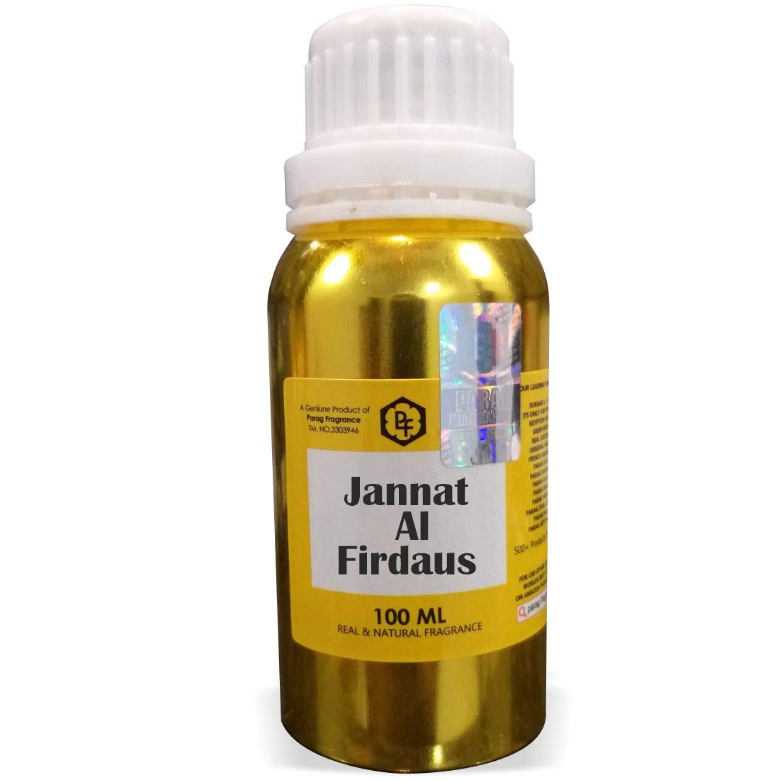 Parag Fragrances Jannat Al Firdaus Attar 100ml - Alcohol-Free Perfume Oil for Men | Long-Lasting Scent | Premium Itra | Perfect for Daily Wear, Special Occasions & Gifting