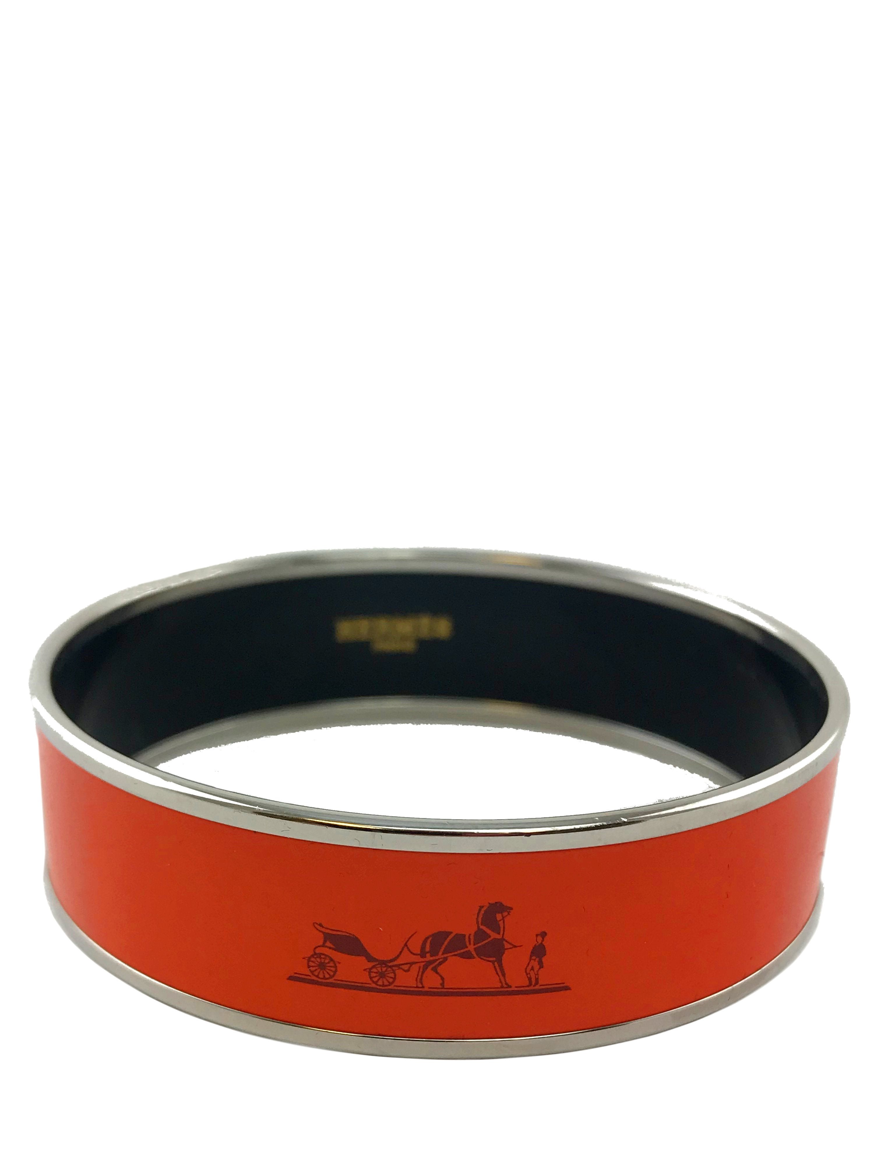 Hermes Printed Enamel Caleche Wide Bracelet 65 - Luxury Fashion Bracelet for Women, Elegant French Designer Jewelry Gift for Her | Perfect for Parties, Weddings & Special Occasions