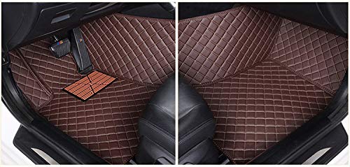 Custom All-Weather Car Floor Mats for Toyota FJ Cruiser 2007-2016 - Durable Front & Rear Leather Carpet Liners - Perfect for Off-Roading, Daily Commute & Interior Protection (Coffee Brown)
