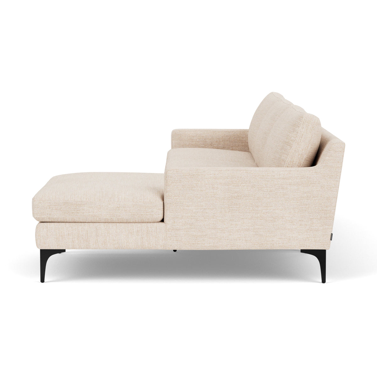 Astha Fabric Right Chaise Sofa - Modern Upholstered Sectional Couch for Living Room, Lounge & Small Spaces
