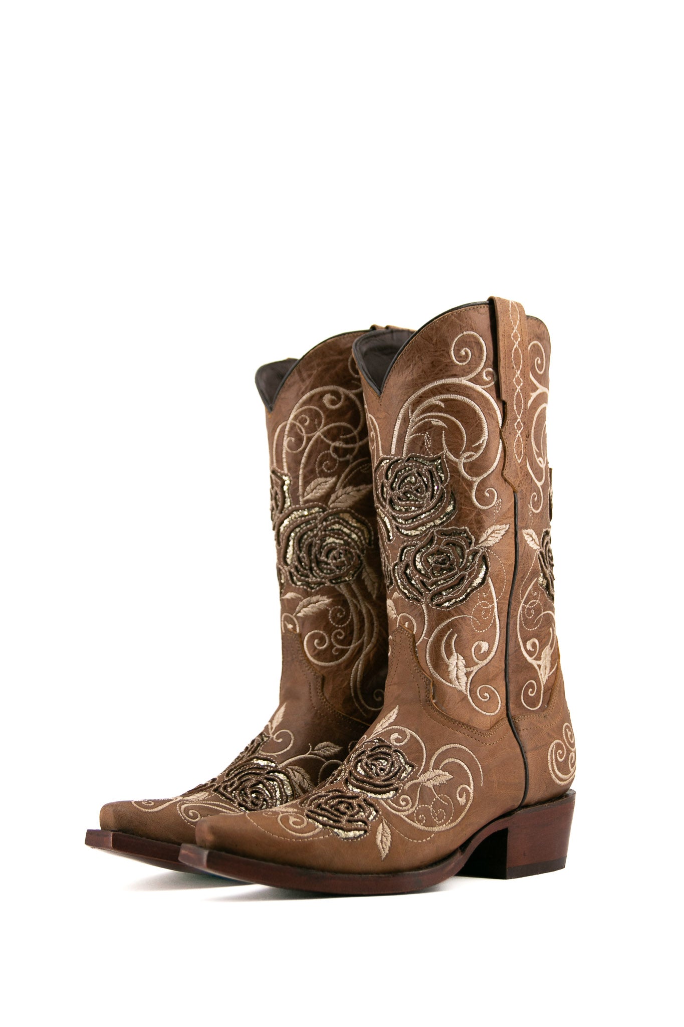 Rosal Snip Toe Cowgirl Boots for Women - Western Ankle Boots with Pointed Toe | Perfect for Country Dancing, Rodeo, and Casual Outfits
