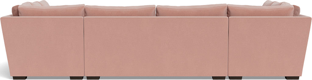 Modern Mesa 154 Condo U-Shaped Sectional Sofa - Comfortable L-Shaped Couch for Living Room, Family Room & Small Spaces
