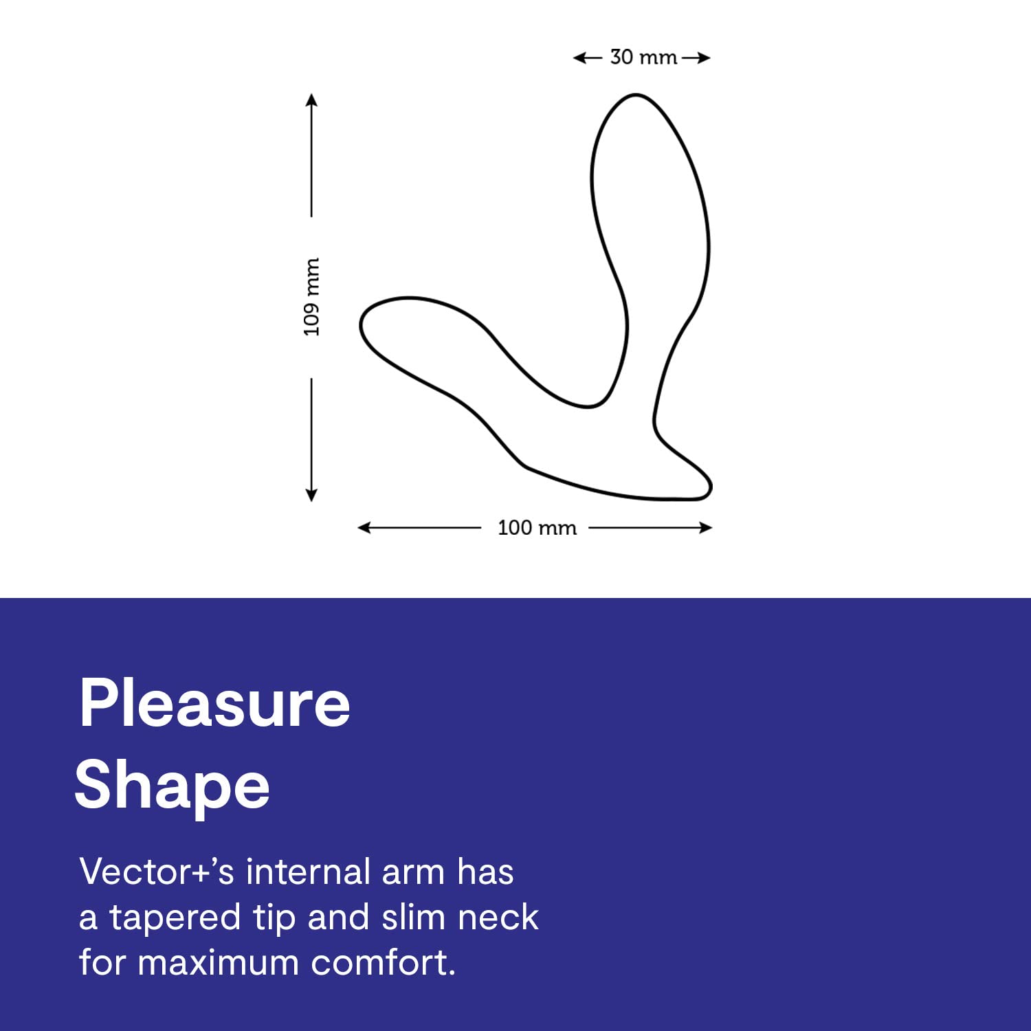 We-Vibe Vector+ Bluetooth Prostate Massager & Vibrating Butt Plug | Remote Control Anal Vibrator with 10 Vibration Modes | Waterproof Silicone Sex Toy for Men & Couples | Long Distance App Control | Perfect for Solo Play & Partnered Intimacy | Blue