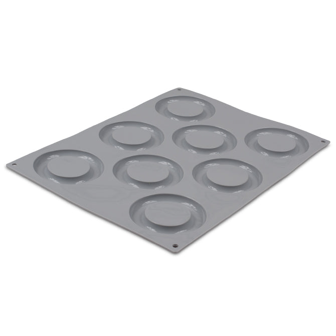 Gourmet Silicone Baking Mold - 8 Round Cake Forms for Cupcakes, Chocolate, Jelly & Desserts | Perfect for Home Baking, Parties & Gifts