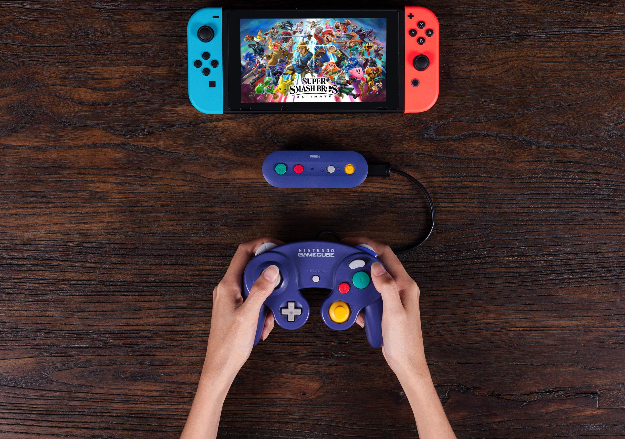 8Bitdo Gbros. Wireless Adapter for Nintendo Switch - Compatible with Wired GameCube & Classic Edition Controllers - Seamless Wireless Gaming Experience for Nintendo Switch - Perfect for Smash Bros, Mario Kart & Retro Gaming Sessions