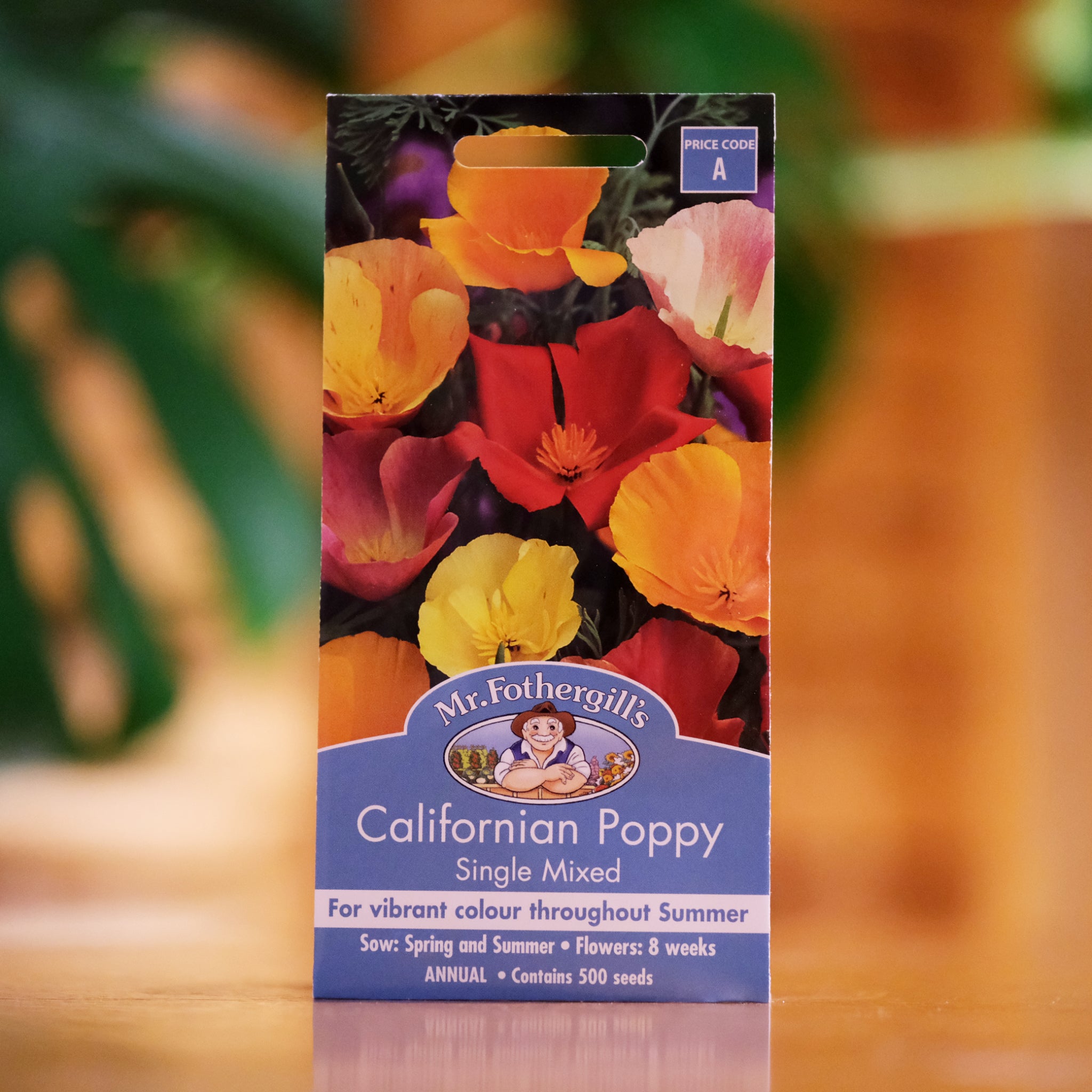 California Poppy 'Single Mixed' Seeds - Premium Wildflower Seeds for Gardens, Landscaping & Pollinator-Friendly Planting