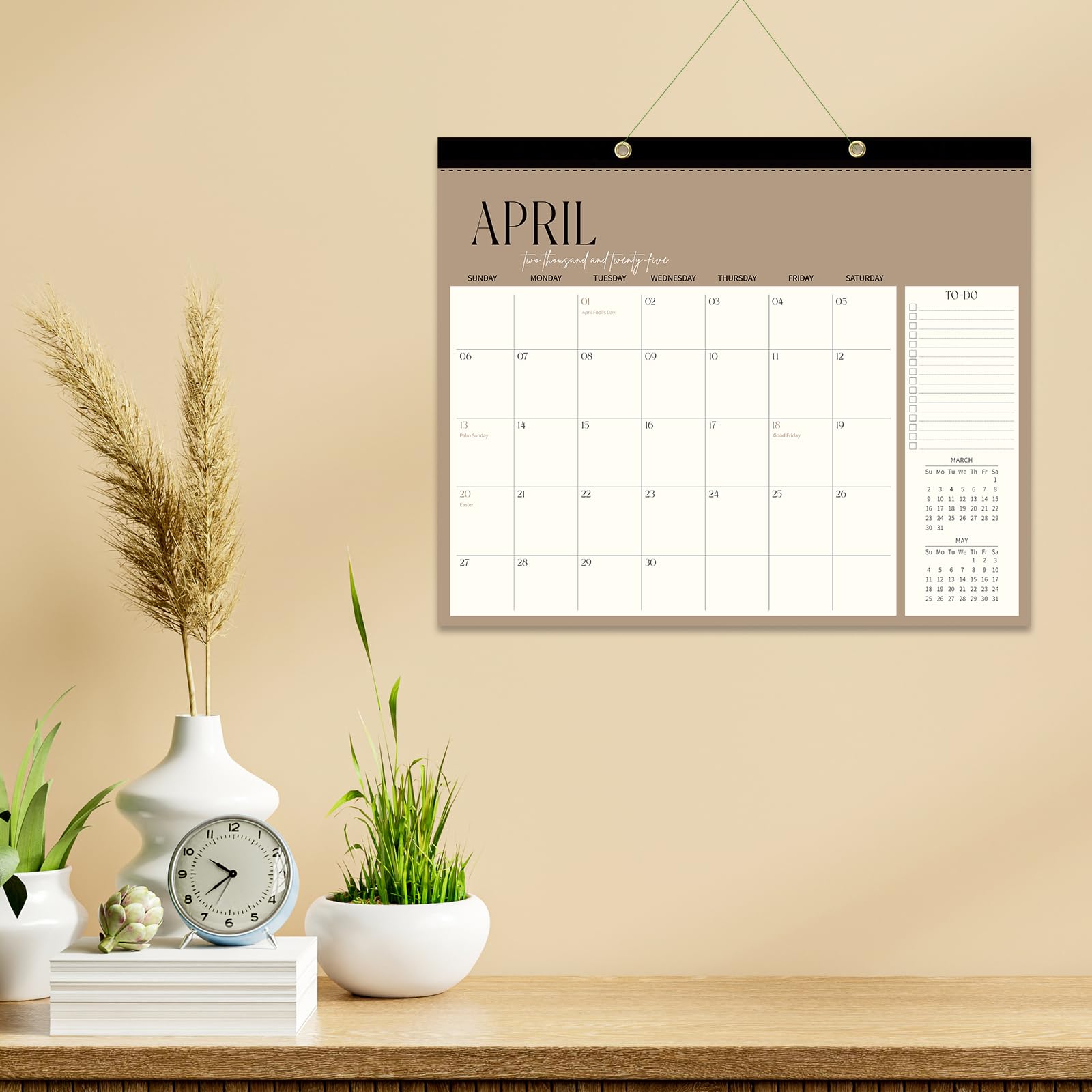 Guasslee 2025-2026 Large 18-Month Desk & Wall Calendar (Jan 2025 - June 2026) - 17