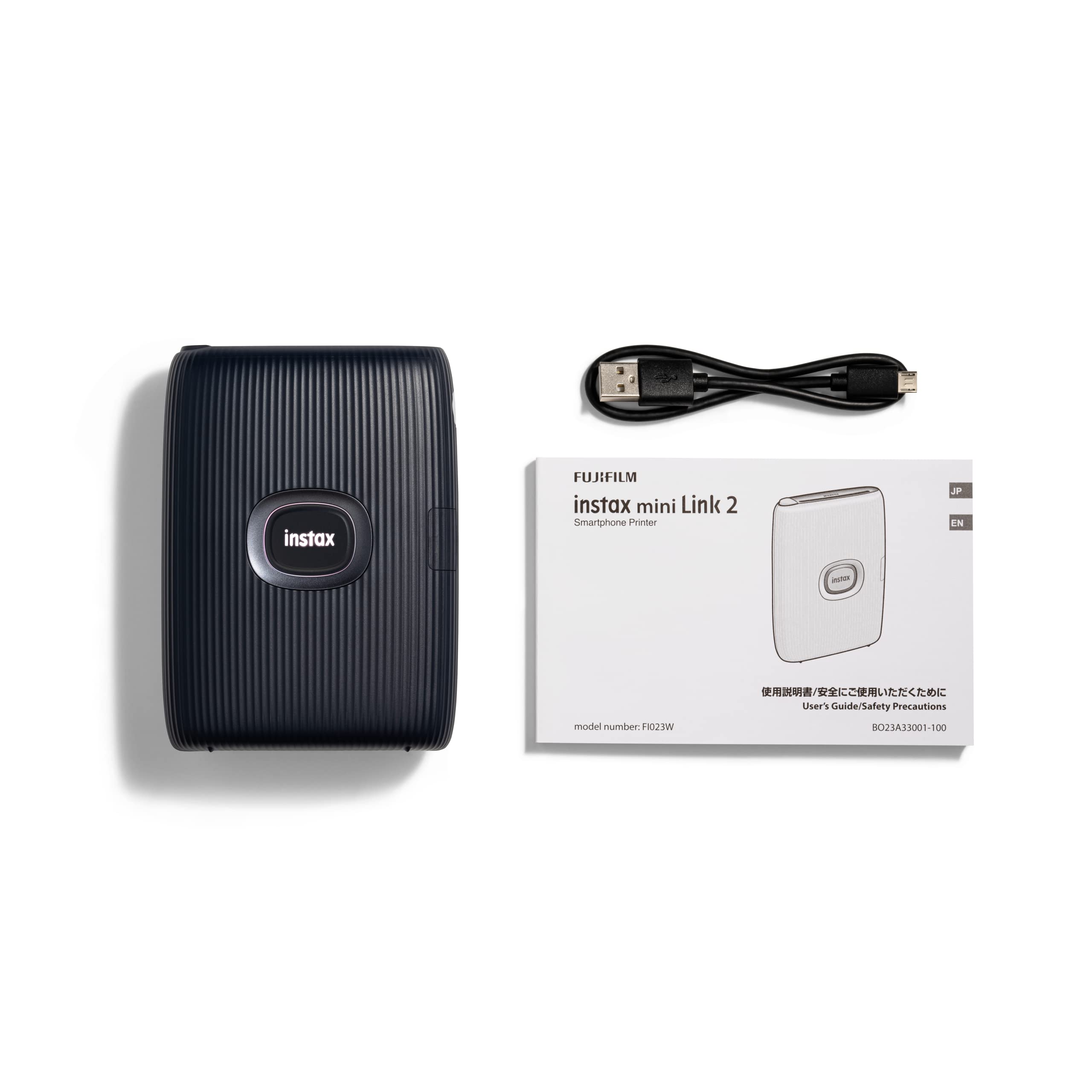 Fujifilm Instax Mini Link 2 Wireless Bluetooth Photo Printer - Portable Instant Film Printer for iPhone & Android | Space Blue (Renewed) | Perfect for Travel, Parties & DIY Scrapbooking