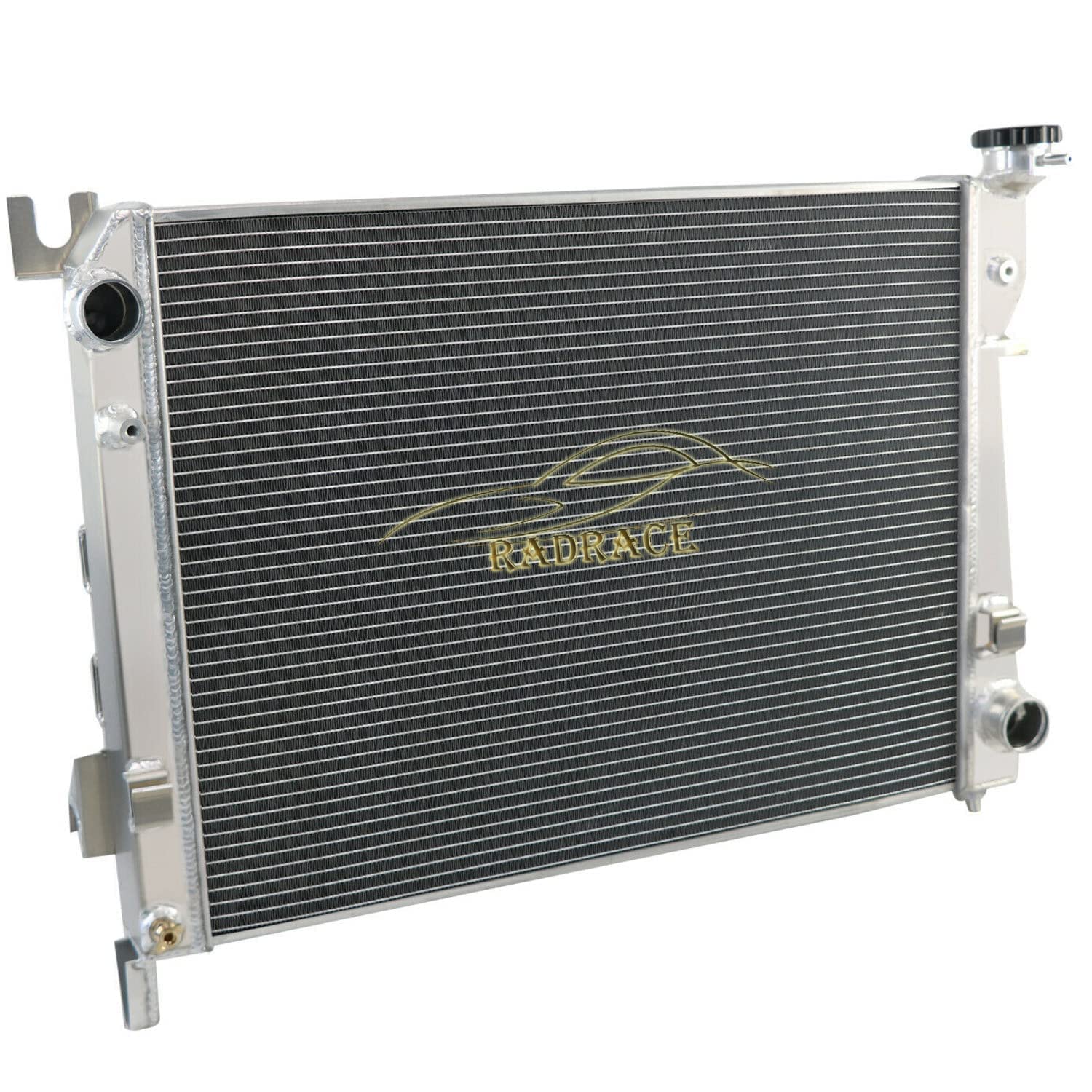 High-Performance Aluminum Radiator for 2004-2009 Dodge Ram 1500/2500/3500 5.7L V8 - 3-Row Cooling System with Fan Shroud, Thermostat & Relay Kit - Perfect for Off-Roading & Heavy-Duty Towing