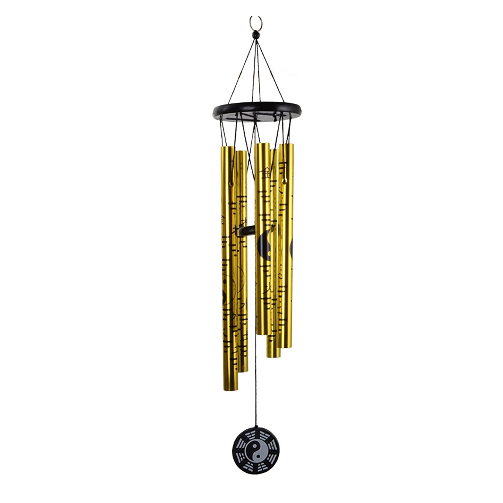 Aluminum Wind Chimes for Home Decoration - 5 Pipe Hanging Feng Shui Chime for Doors, Patio & Garden - Relaxing Outdoor & Indoor Wind Chime Decor