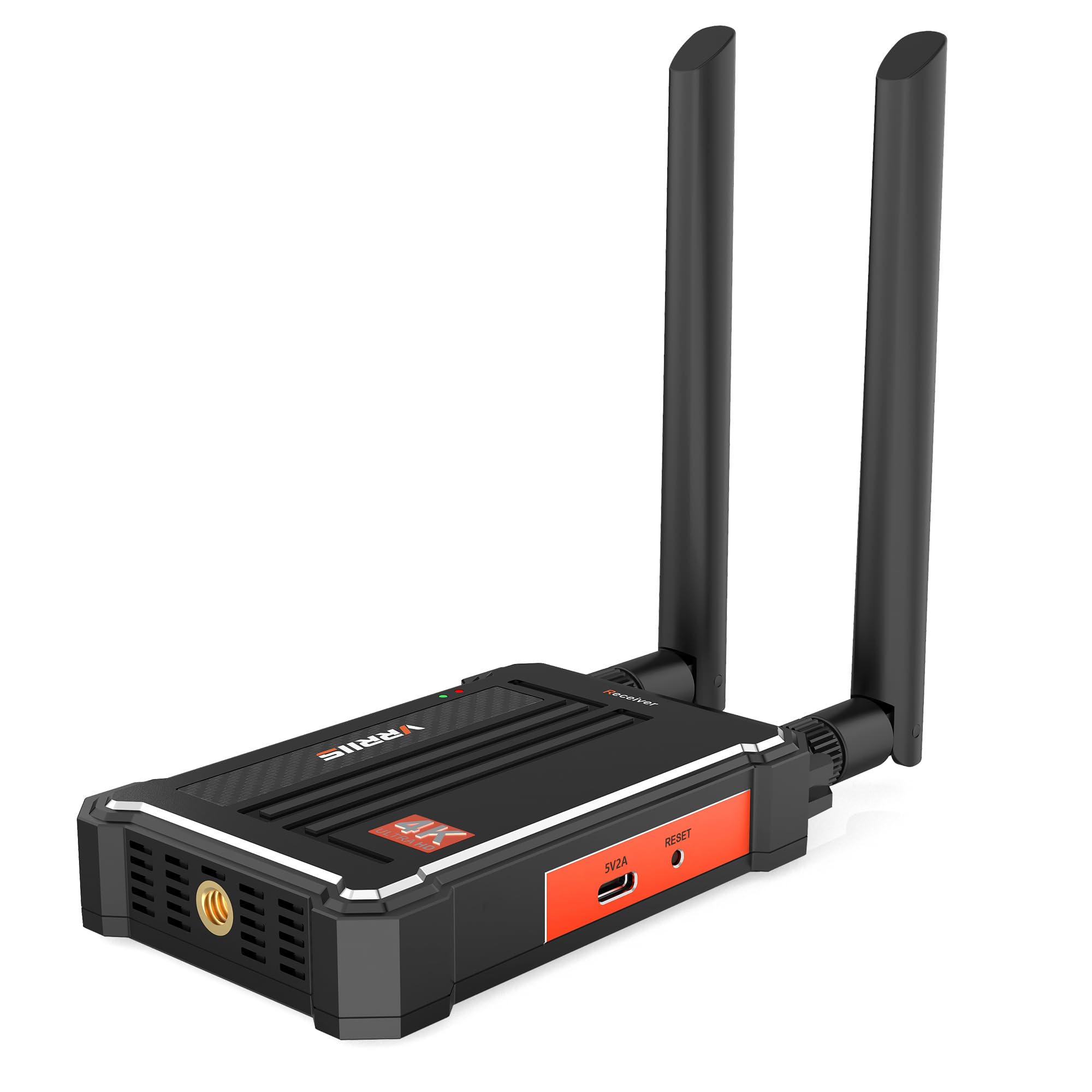 4K Wireless HDMI Transmitter and Receiver Kit - 30Hz 60Mbps Dual Band 2.4G/5G, 490FT Long Range with 0.1s Low Latency - Perfect for Home Theater, Gaming, and Conference Room Presentations