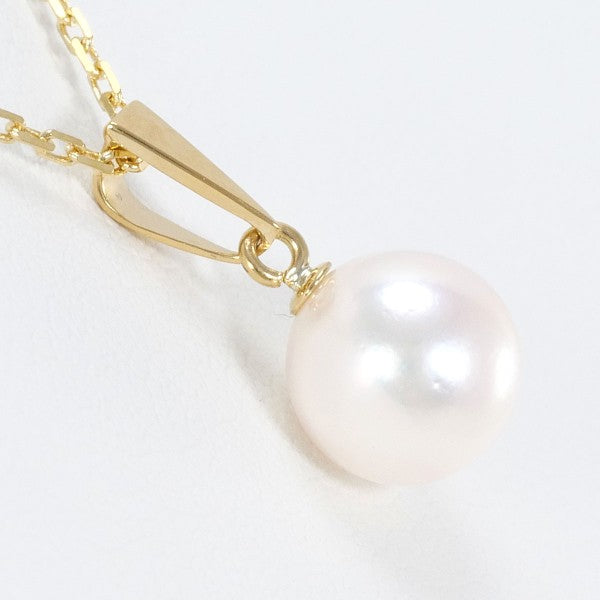 18K Yellow Gold Pearl Necklace for Women - Elegant Bridal Jewelry, Wedding Gift & Party Accessories