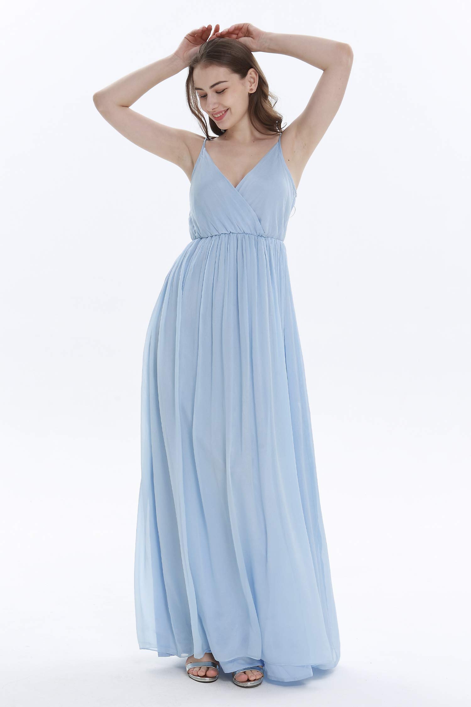 Periwinkle Blue Bridesmaid Dress for Beach Weddings - Hawaii Hangover Women's Flowy Maxi Dress - Perfect for Tropical Destination Weddings, Bachelorette Parties & Summer Events