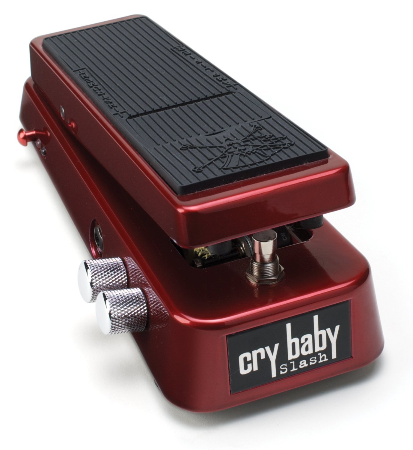 DUNLOP SW95 Cry Baby Slash Signature Wah Wah Guitar Effects Pedal Bundle with Pick Pack, 10-46 Electric Nickel Strings & 2 Patch Cables - Perfect for Rock, Blues & Live Performances
