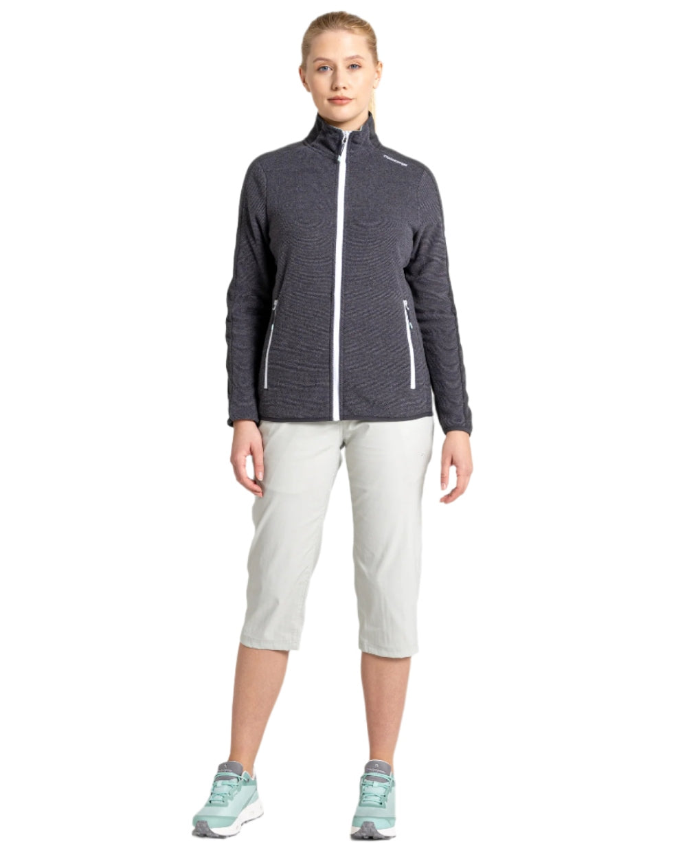 Craghoppers Kiwi Pro Crop II Trousers - Women's Outdoor Hiking Pants with UPF 50+ Sun Protection & Quick-Dry Fabric - Perfect for Hiking, Travel & Adventure Activities