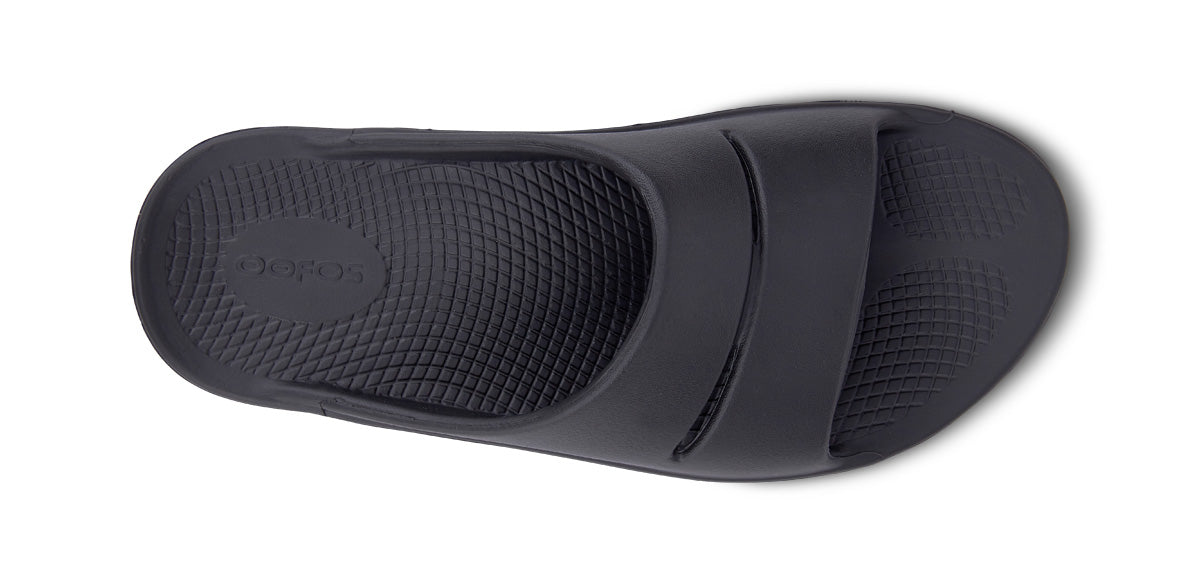 Men's OOahh Slide Sandals - Comfortable Black Summer Sandals for Walking, Beach & Poolside Relaxation